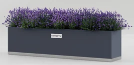 Bosca Plandaí Balcóin Cruach Galvanized 100cm