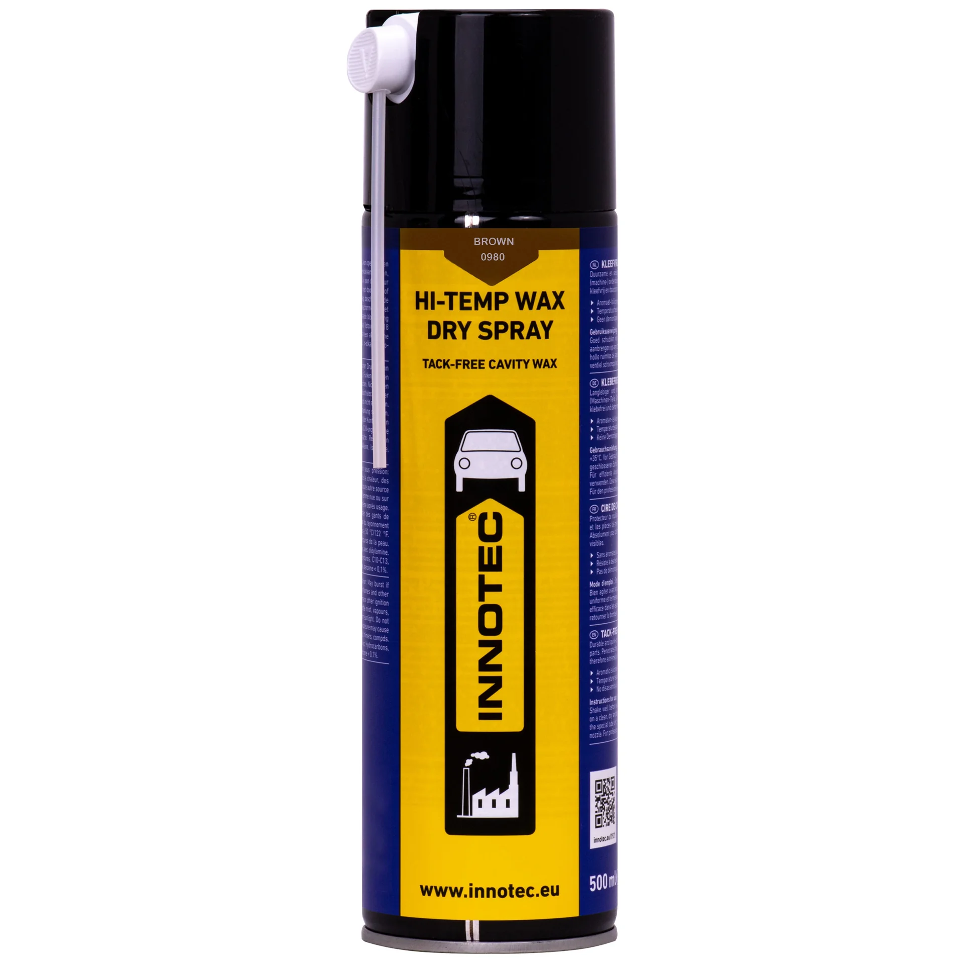 Sprae céarach ardteochta, Céir sprae tirim, Sprae donn 500ml, 500ml
