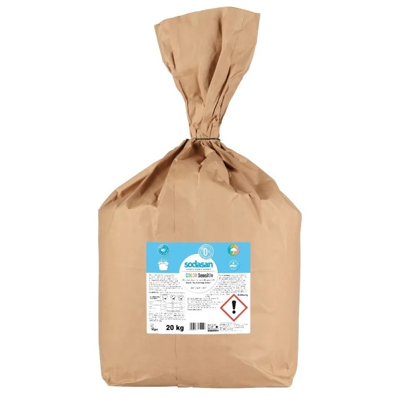 Glantóir dathanna íogair 20 kg, púdar níocháin dathanna, níochán dathanna