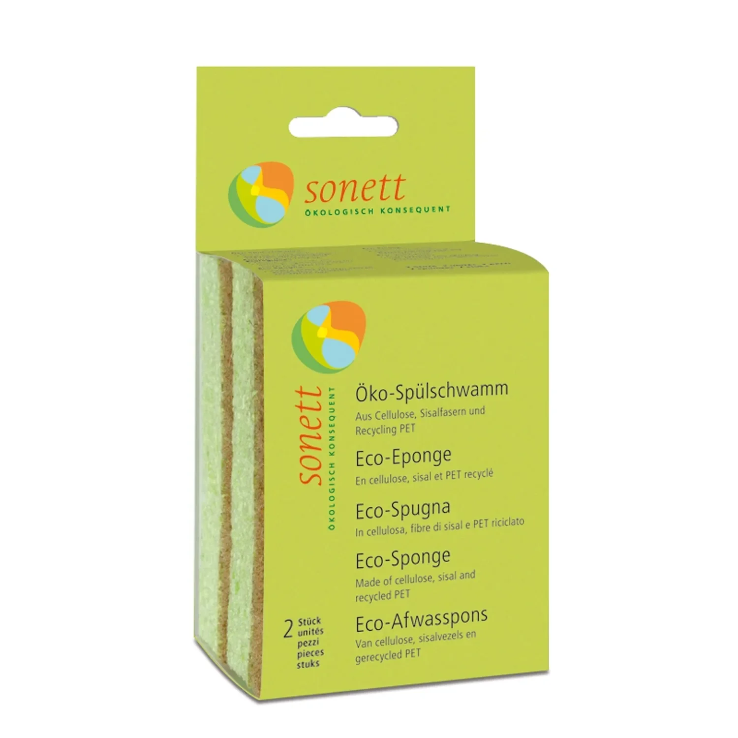 Spúinse miasniteoir, Spúinse níocháin, Pacáiste 2, Spúinse cairdiúla don chomhshaoil