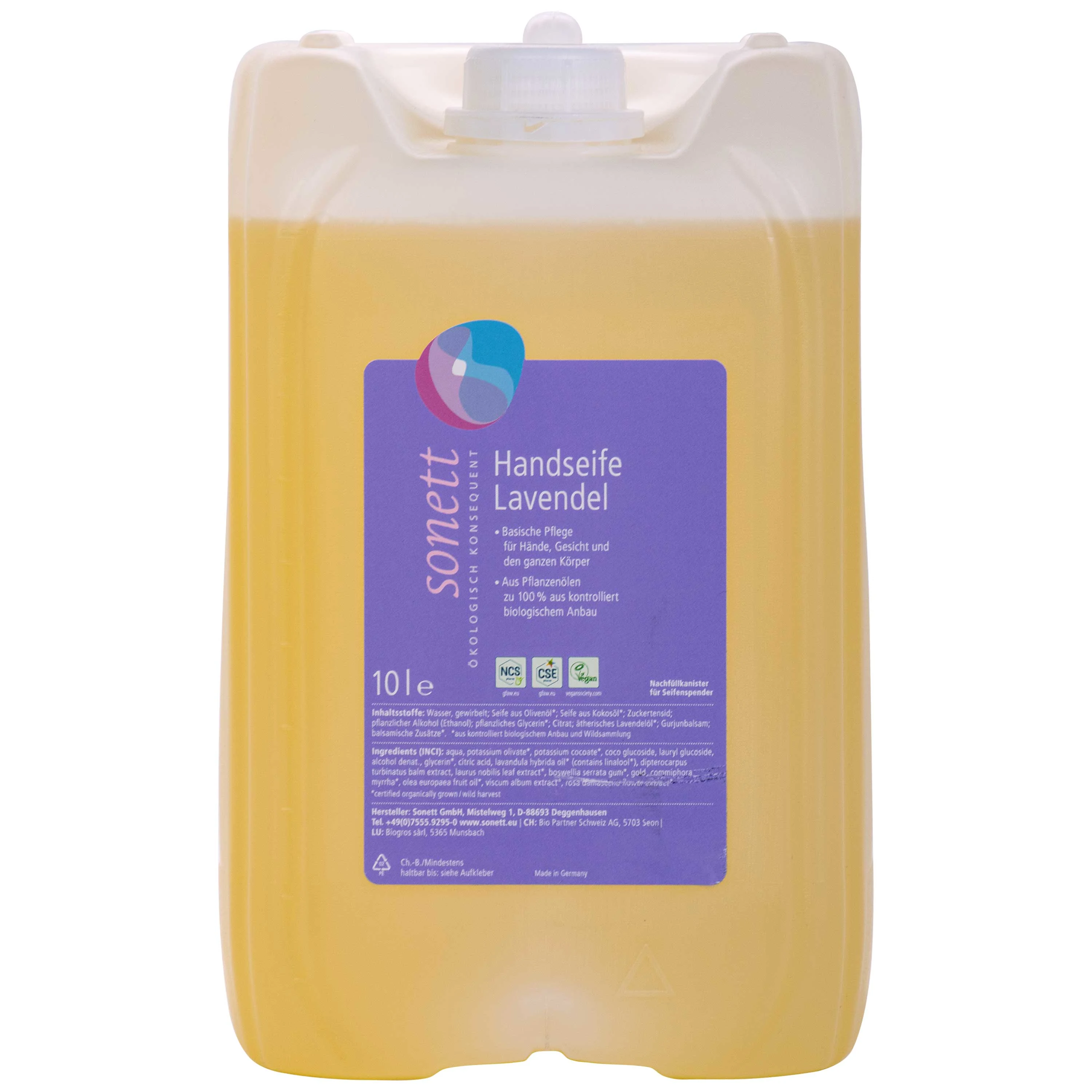 Gallúnach láimhe, Gallúnach láimhe lavender, Gallúnach nádúrtha, Gallúnach orgánach, Gallúnach láimhe 10 lítear, Gallúnach lavender, Nigh do lámha, Soláthairtí gallúnaí