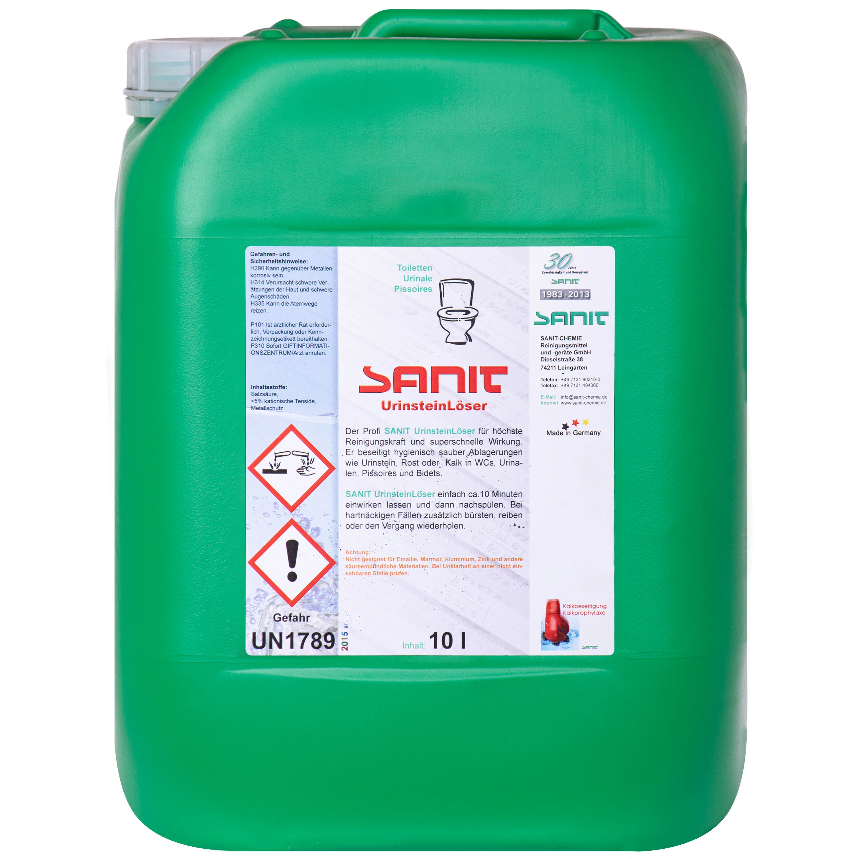 Glanadh Urinsteine 10 Lítear, Urinstein a bhaint, Glanadh leithris