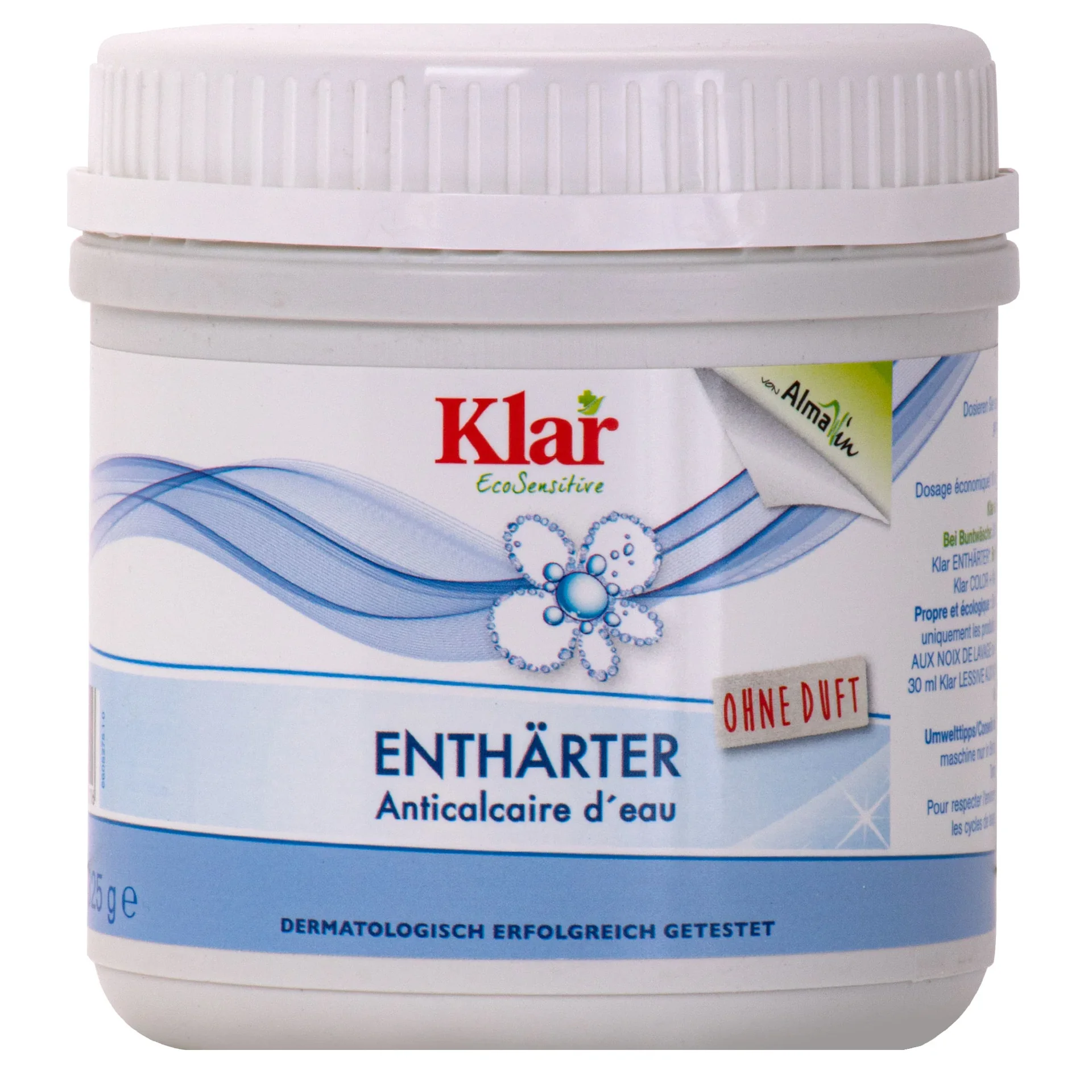 Uisce bog, Enthärter 325g, Cosc aol, gan cumhrán