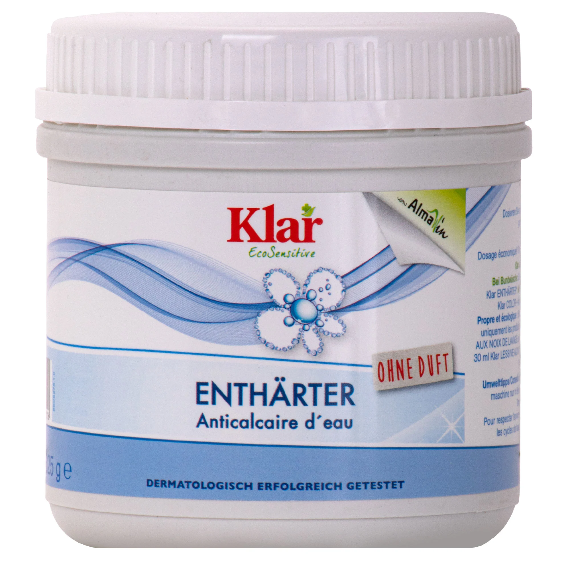 Uisce bog, Enthärter 325g, Cosc aol, gan cumhrán