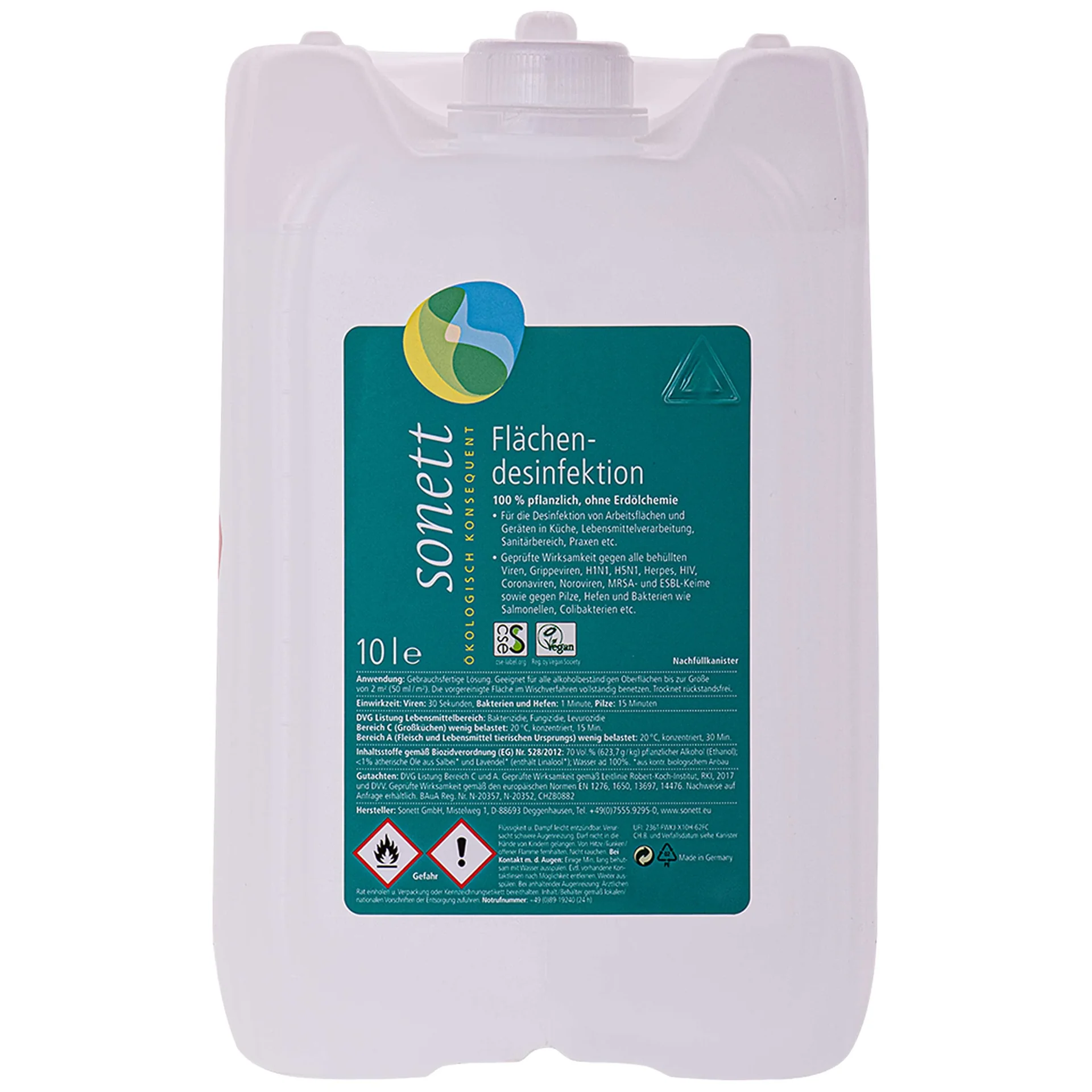 Dífhabhtán dromchla 10 lítear, Glanadh dromchla, Sláinteachas dromchla