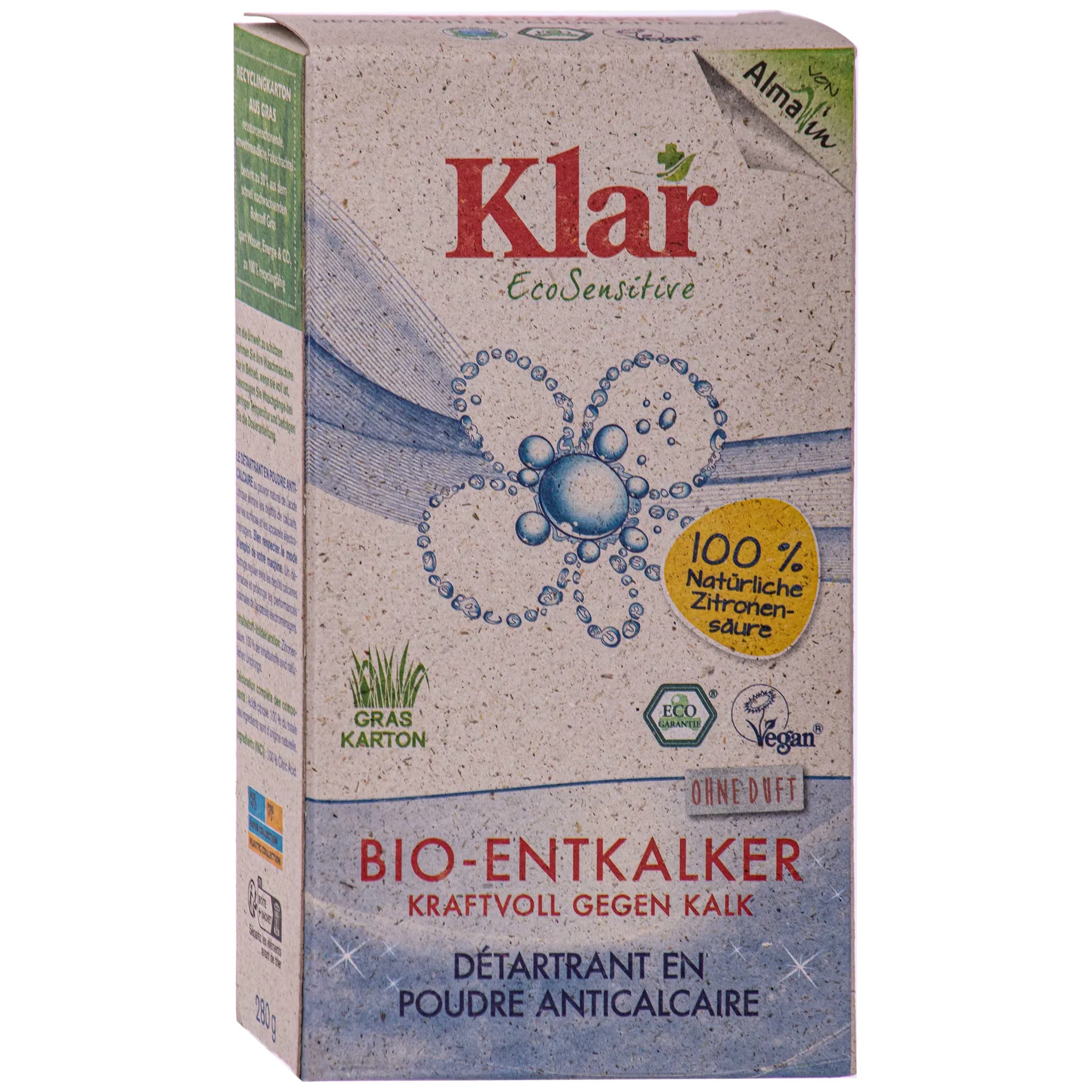 Díscálaitheoir orgánach 280g, Díscálaitheoir gan cumhrán, Díscálú citeal