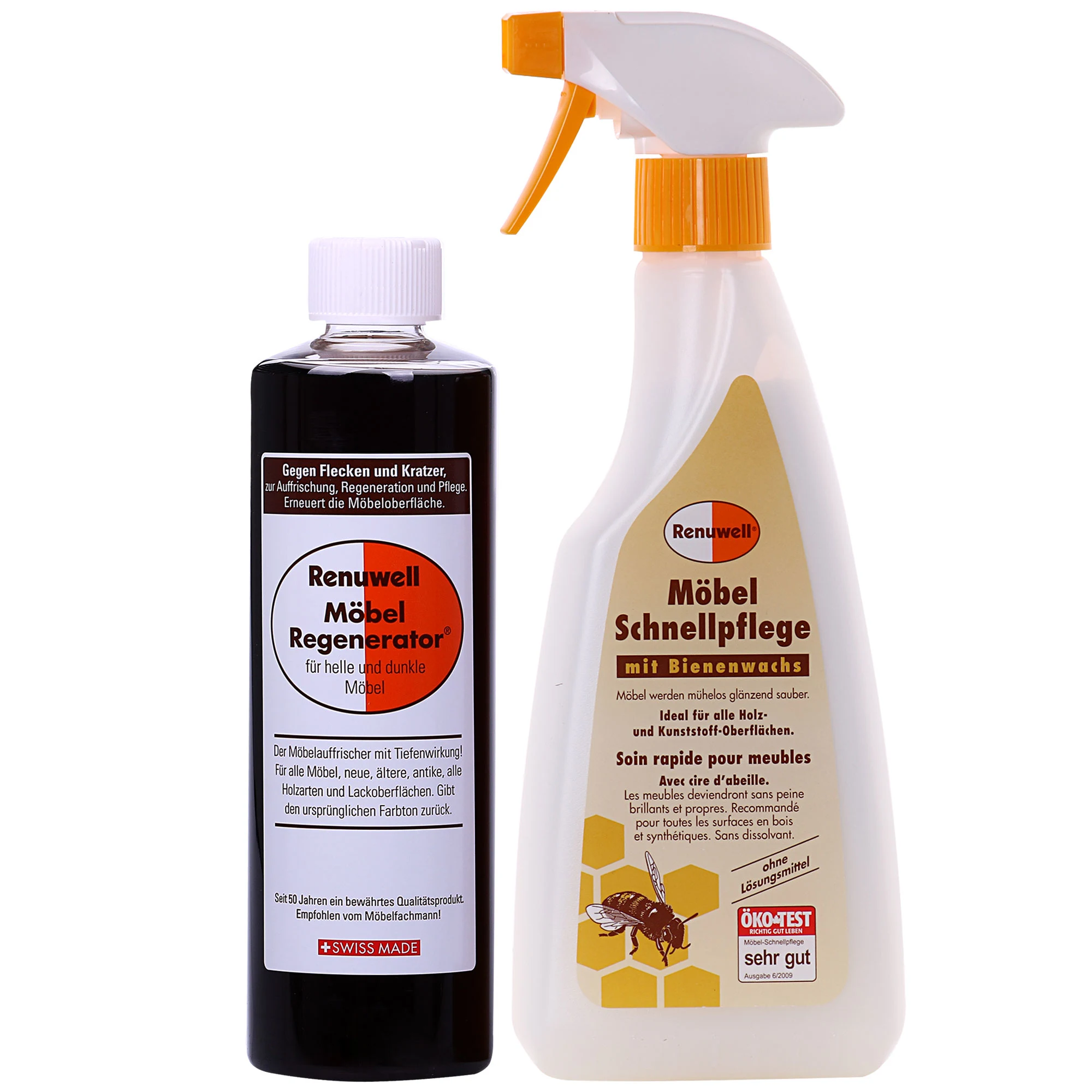 Athchóiritheoir troscáin, cúram tapa troscáin, 500 ml + 500 ml, athnuachan troscáin