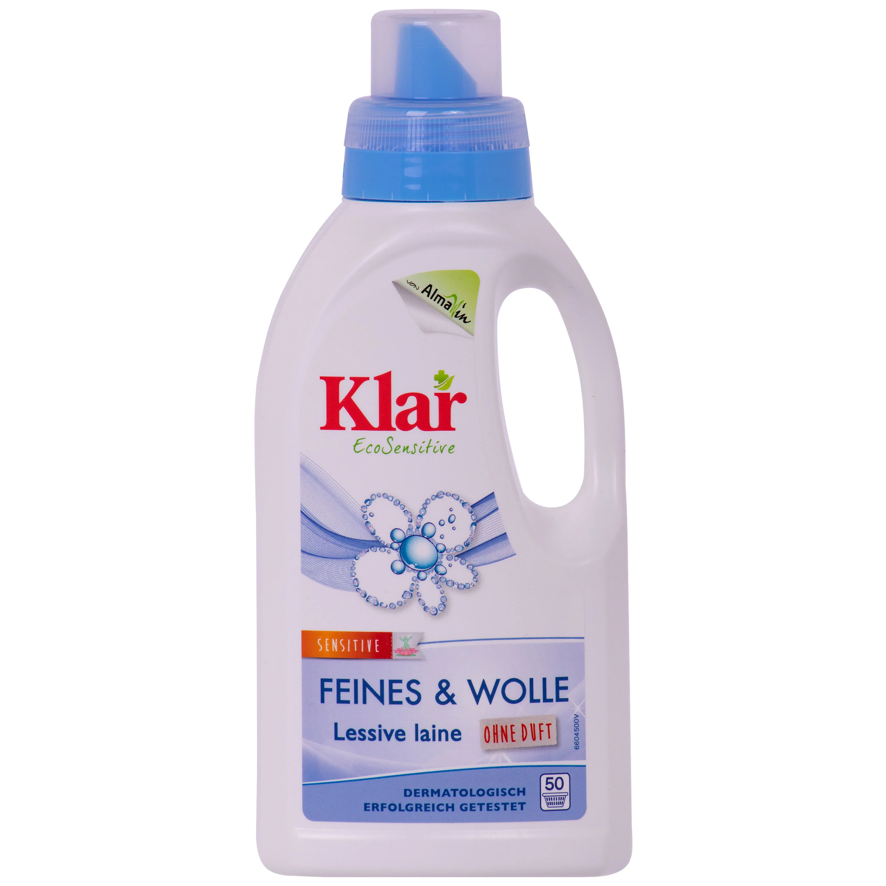 Glanadh olann, Glanadh mín, Níochán olann, 500 ml Leacht níocháin gan chumhrán