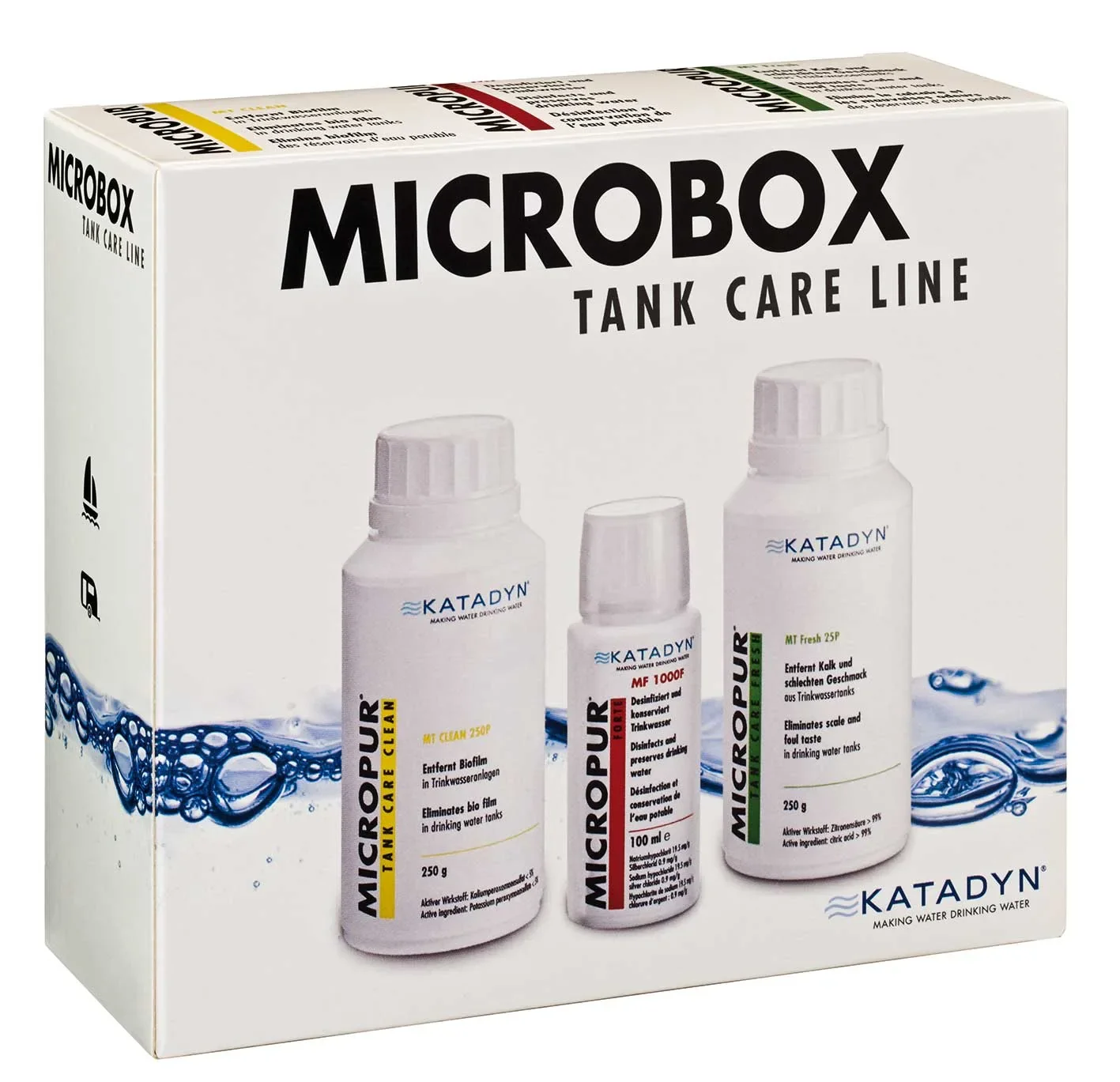 Glanadh umar uisce, Glanadh umar, Umar uisce a ghlanadh, Micropur Tankline MT Box 250MT Clean