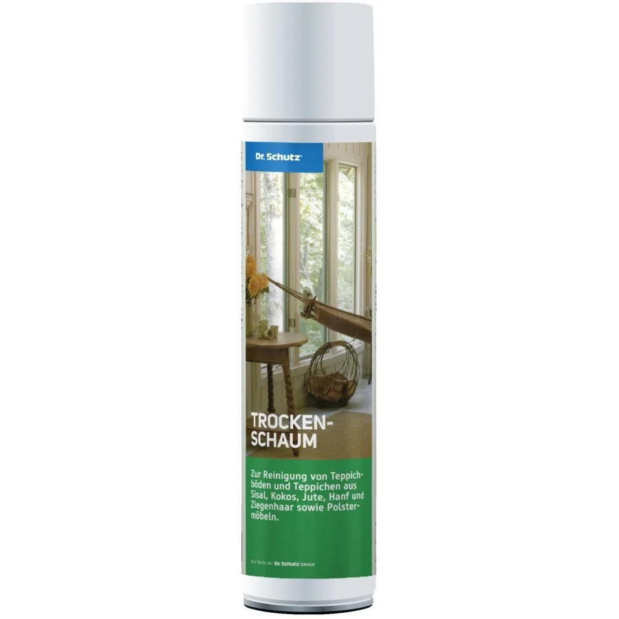 Glantóir cairpéad tirim, Glantóir cairpéad, cúram snáithín nádúrtha, Foam tirim cairpéad, 400ml, Glanadh cairpéad nádúrtha, do 10 m²