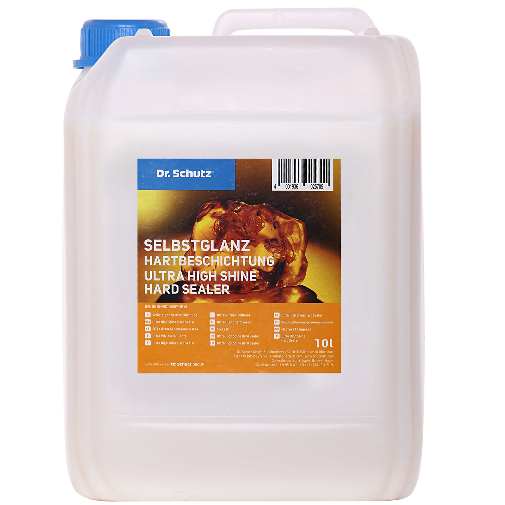 Snas urláir 10 L, Sciath chrua lonrach, Do 200m² urlár a chosaint