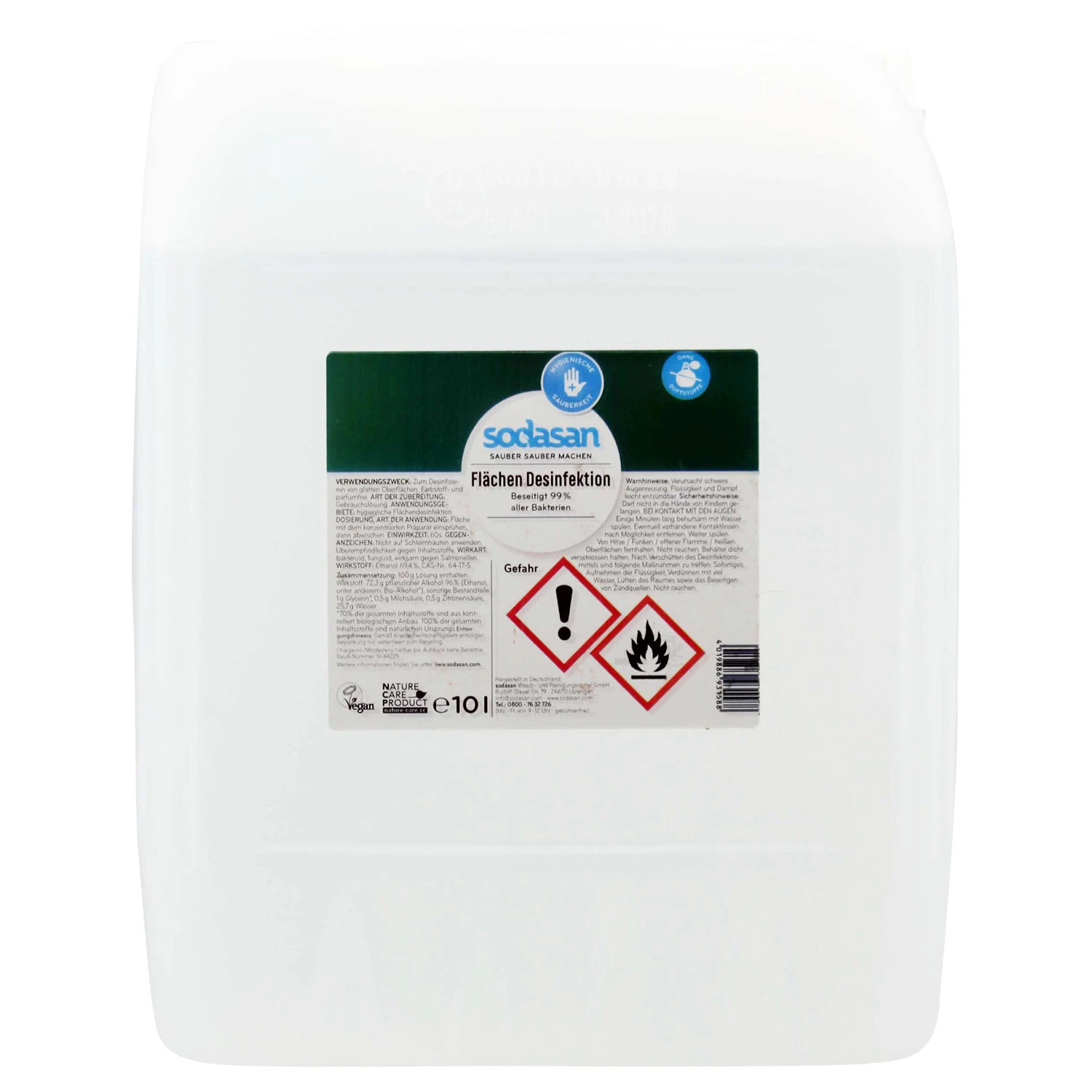 Dífhabhtán dromchla 10 lítear, díghalrú dromchla, soláthairtí glantacháin