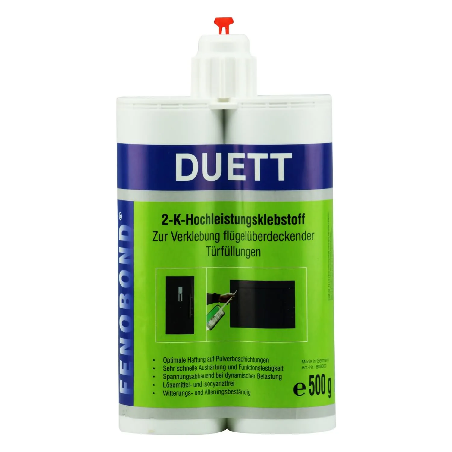 Gliú ard-déantúsaíochta 2-chomhpháirt, Gliú tionsclaíoch, 2 x 190 ml/500 g