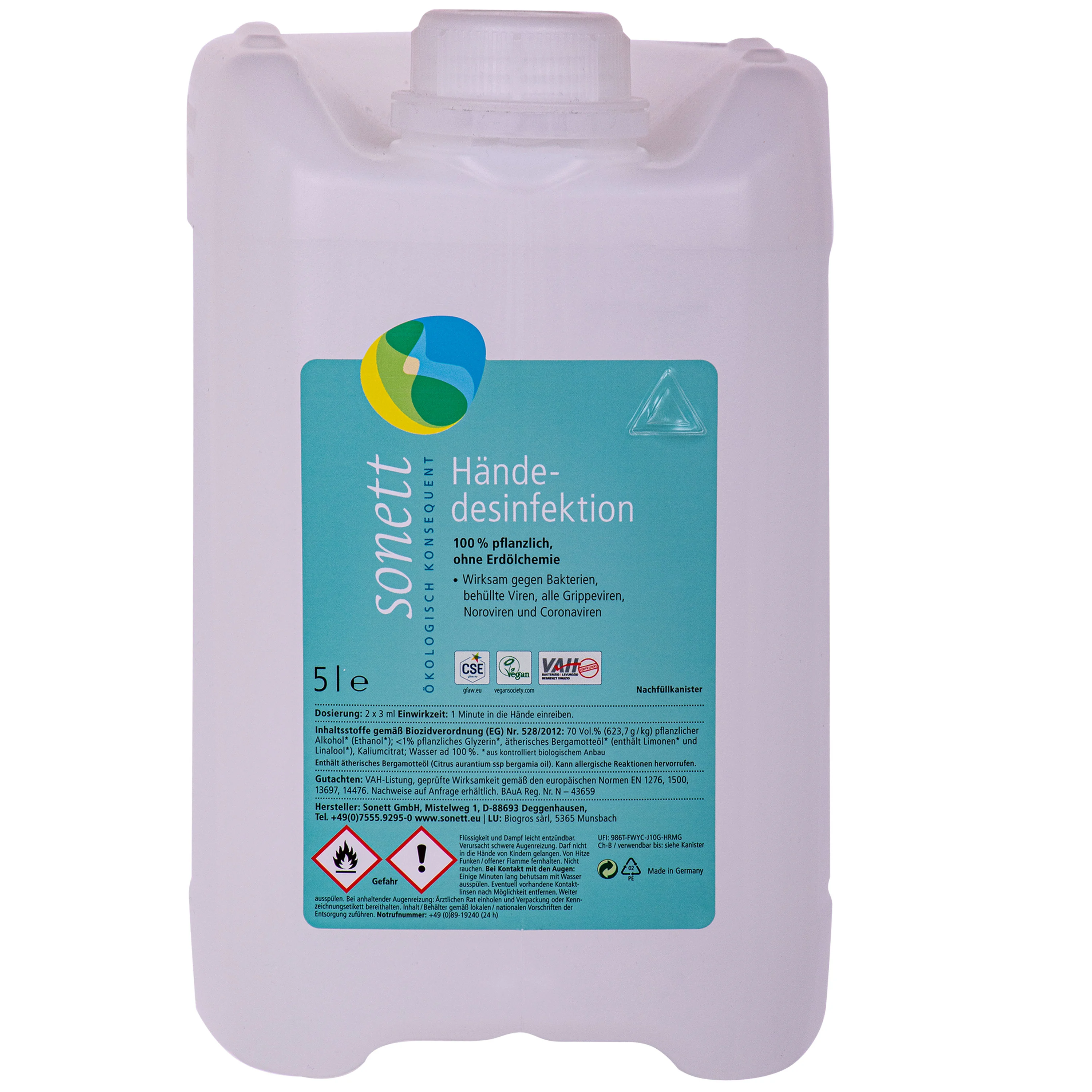 Díghalrú láimhe 5 Liter, díghalrán láimhe, díghalrú