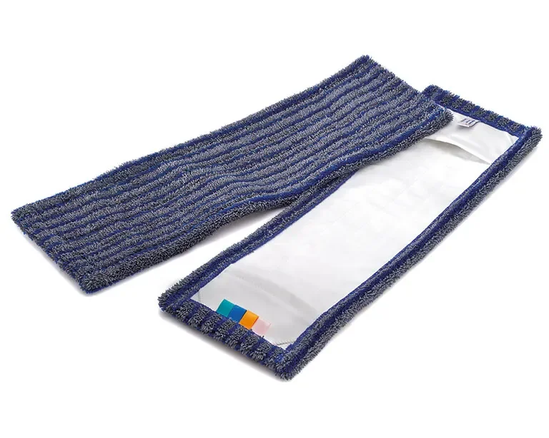 Mop microfiber 40cm, Mop 40cm, Mop le haghaidh urlár, 10 Stück Packung, blau-grau