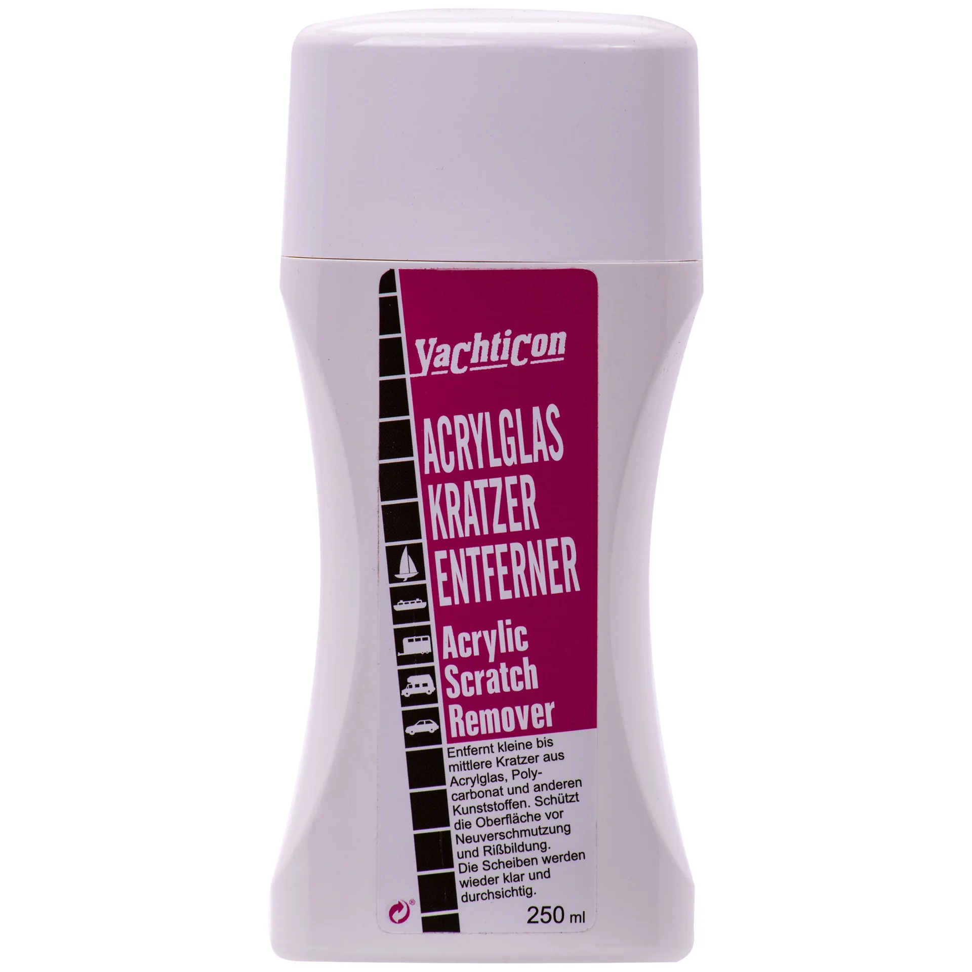 Bainteoir scratches aicrileach, Snas aicrileach, Glanadh aicrileach, 250 ml