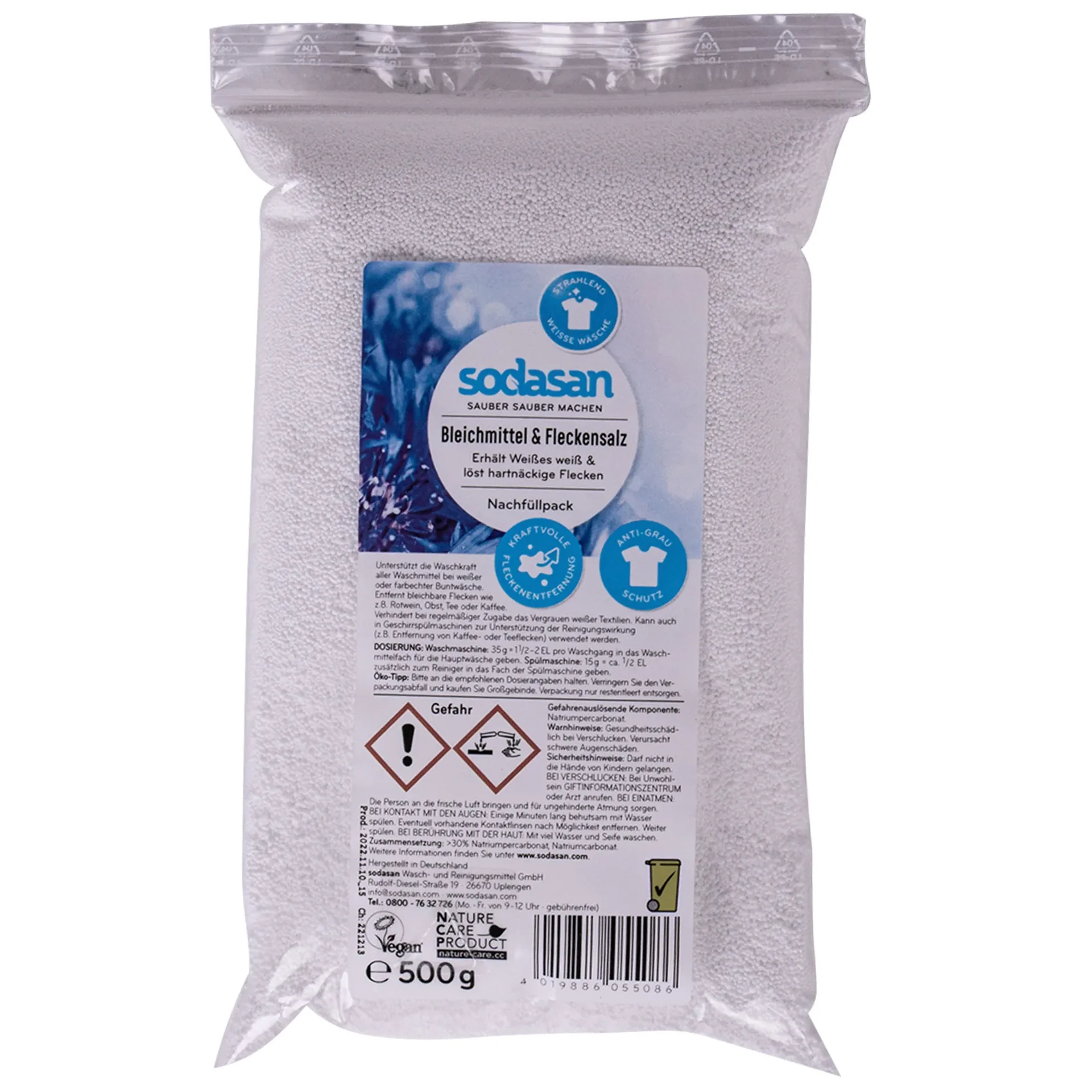 Bleach, Salann stain, 500 g PE-Athlíonadh, Bainteoir stain, Glanadh tí