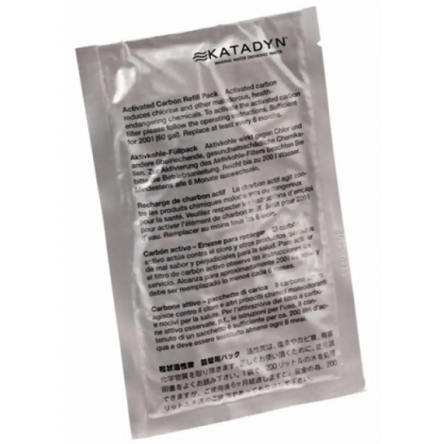 Scagaire gualaigh gníomhachtaithe, Athlíonadh scagaire uisce, Scagaire carbóin, 2 phíosa