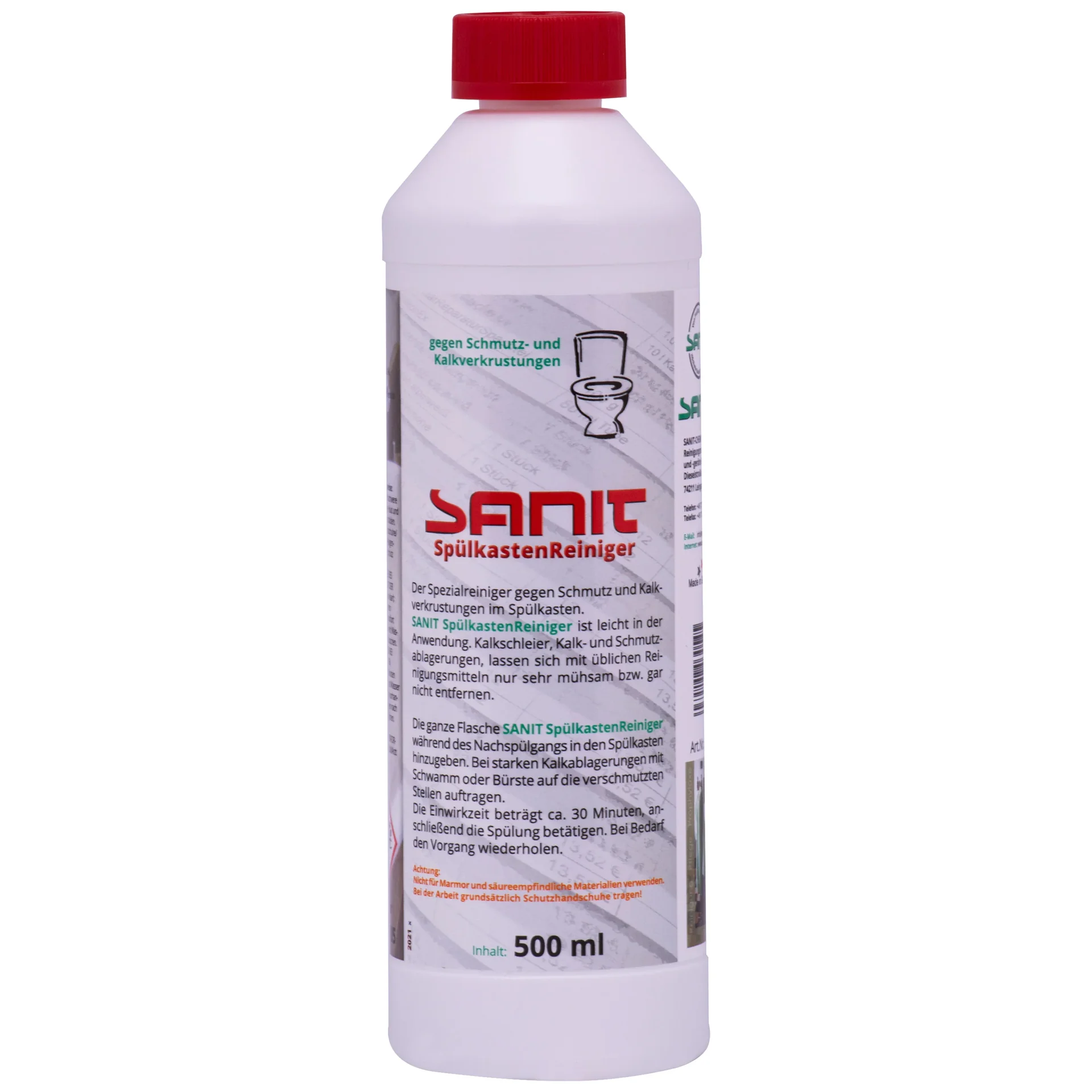 Glanadh umar leithris, Glanadh spültkasten, 500ml, Glanadh umar