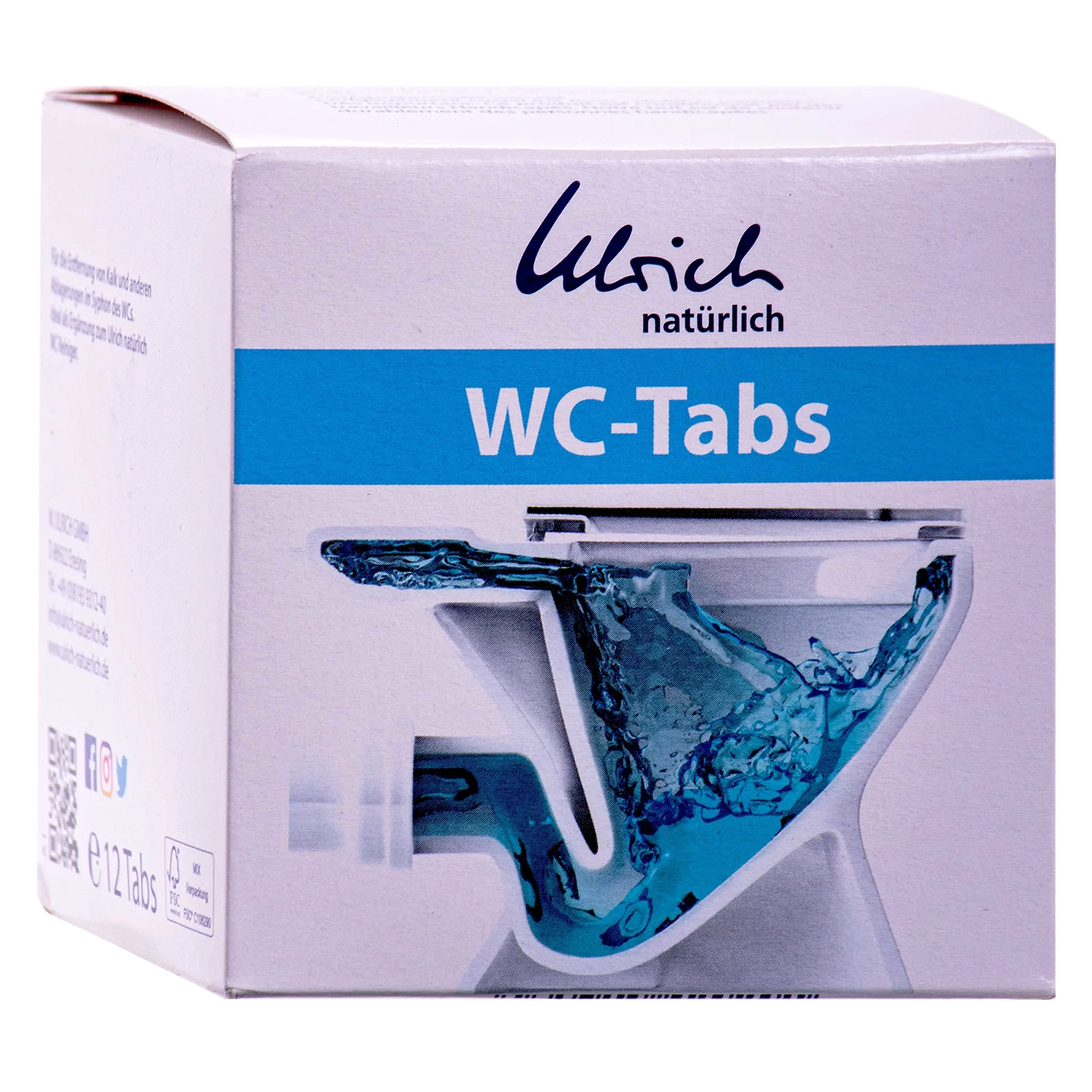 Táibléad Glantacháin Leithris, Glanadh Leithris, Táibléad WC, 12 Stck.