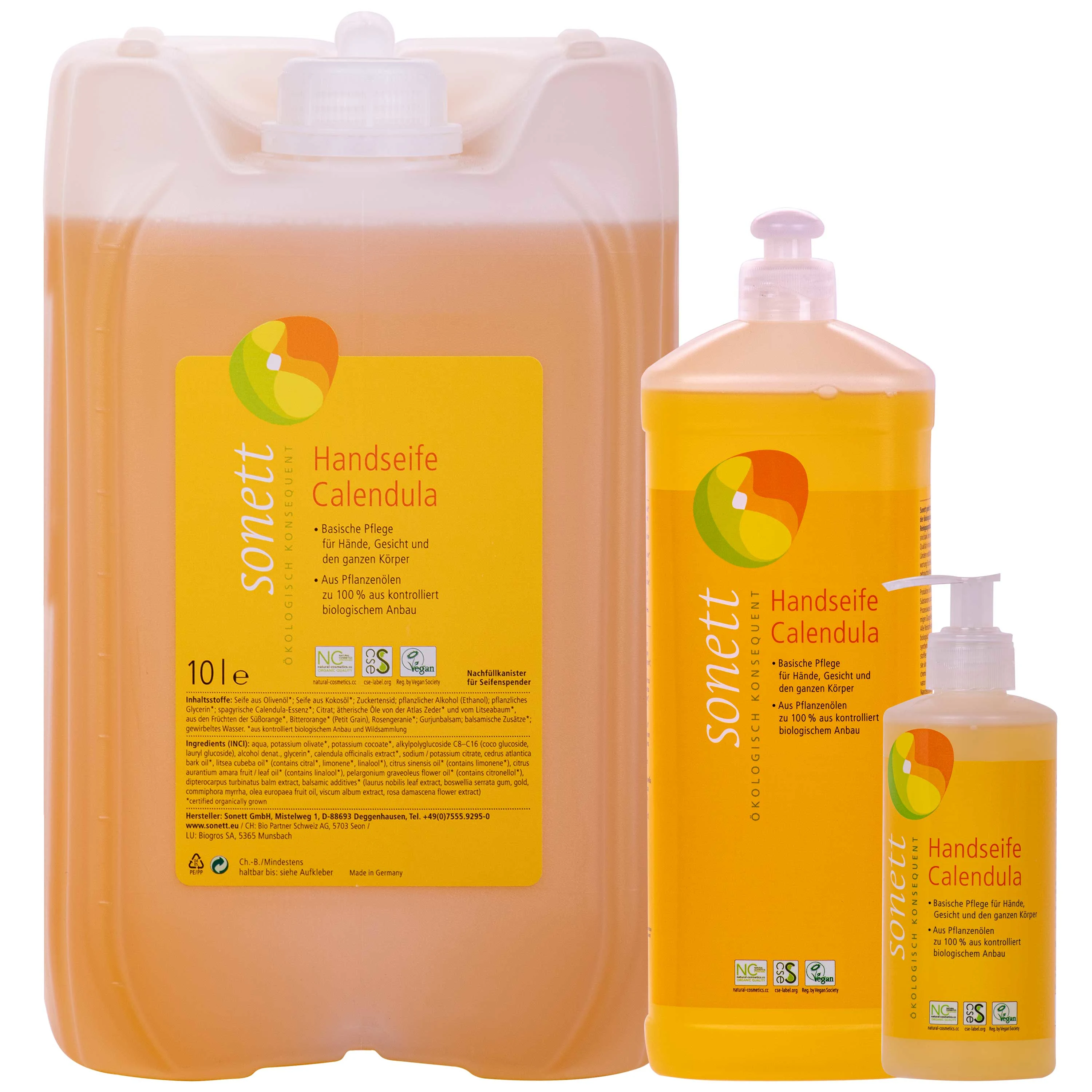 Gallúnach láimhe calendula, Gallúnach láimhe nádúrtha, Gallúnach láimhe orgánach