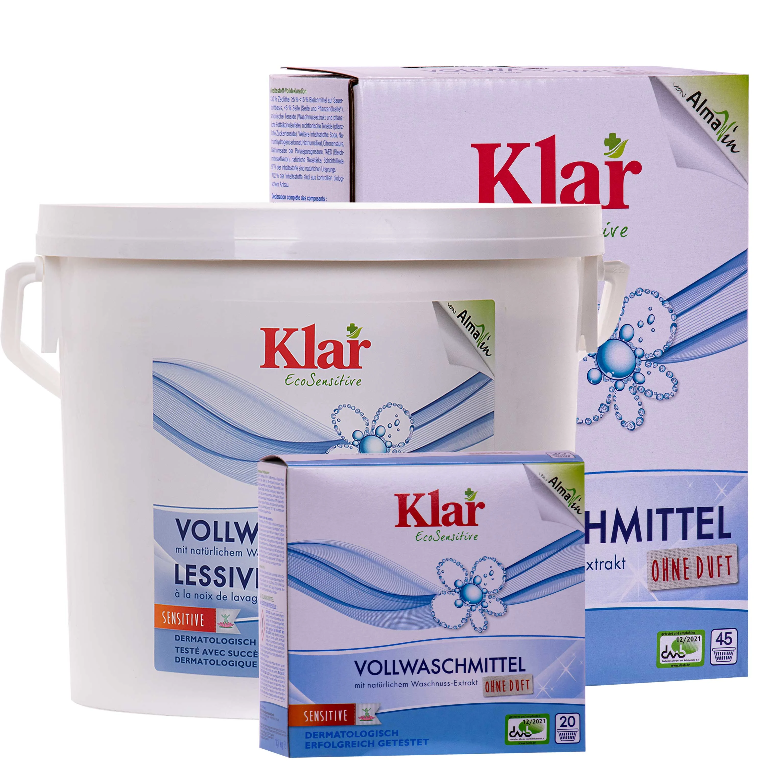 Glanadh púdar níocháin, le sliocht gallchnó, Glanadh éadaí nádúrtha