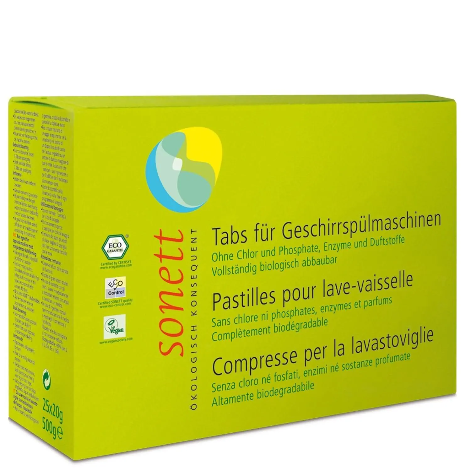 Táibléad miasniteoir, Glanadh miasa, 500g Spülmaschinentabs