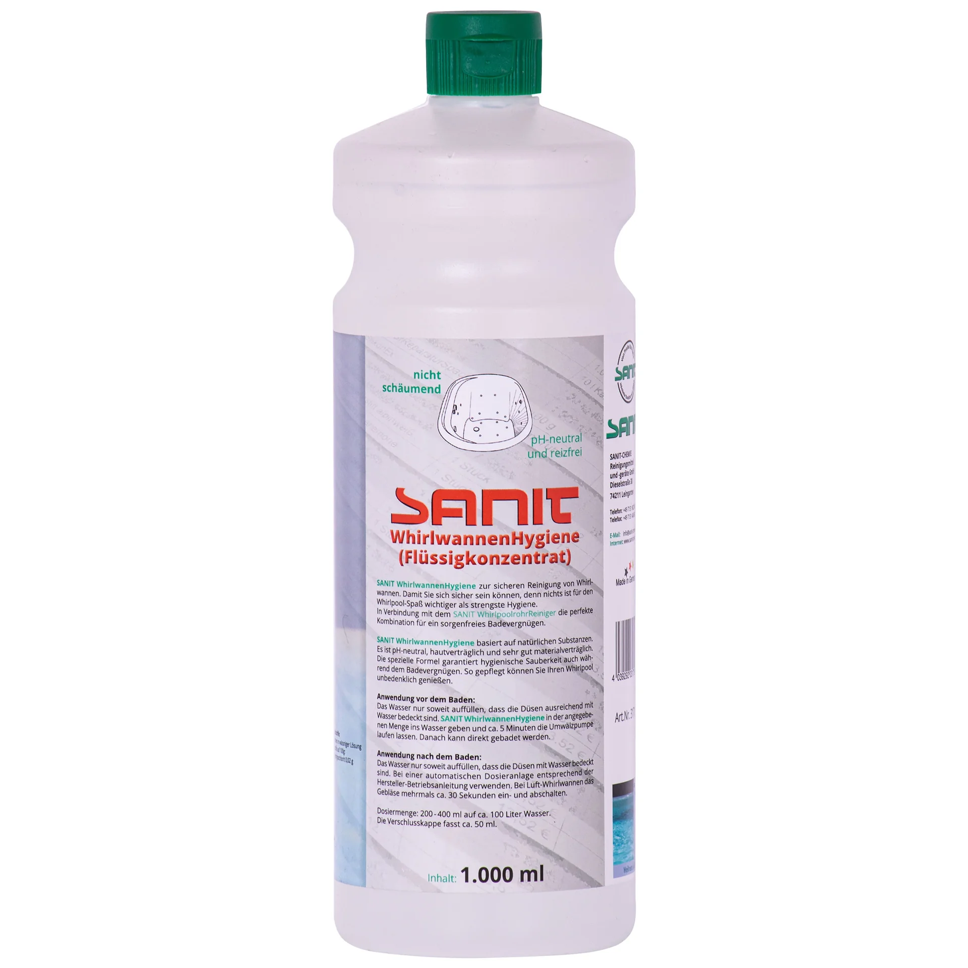 Glanadh tobáin guairneáin, 1000 ml, Higiene tobáin guairneáin, Tuaslagán glantacháin