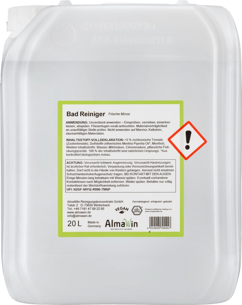 Glanadh Seomra Folta, Glanadh Folta, Glanadh Baile, Glanadh Tí, Glanadh Orgánach, Glanadh Éicea, 20 Liter