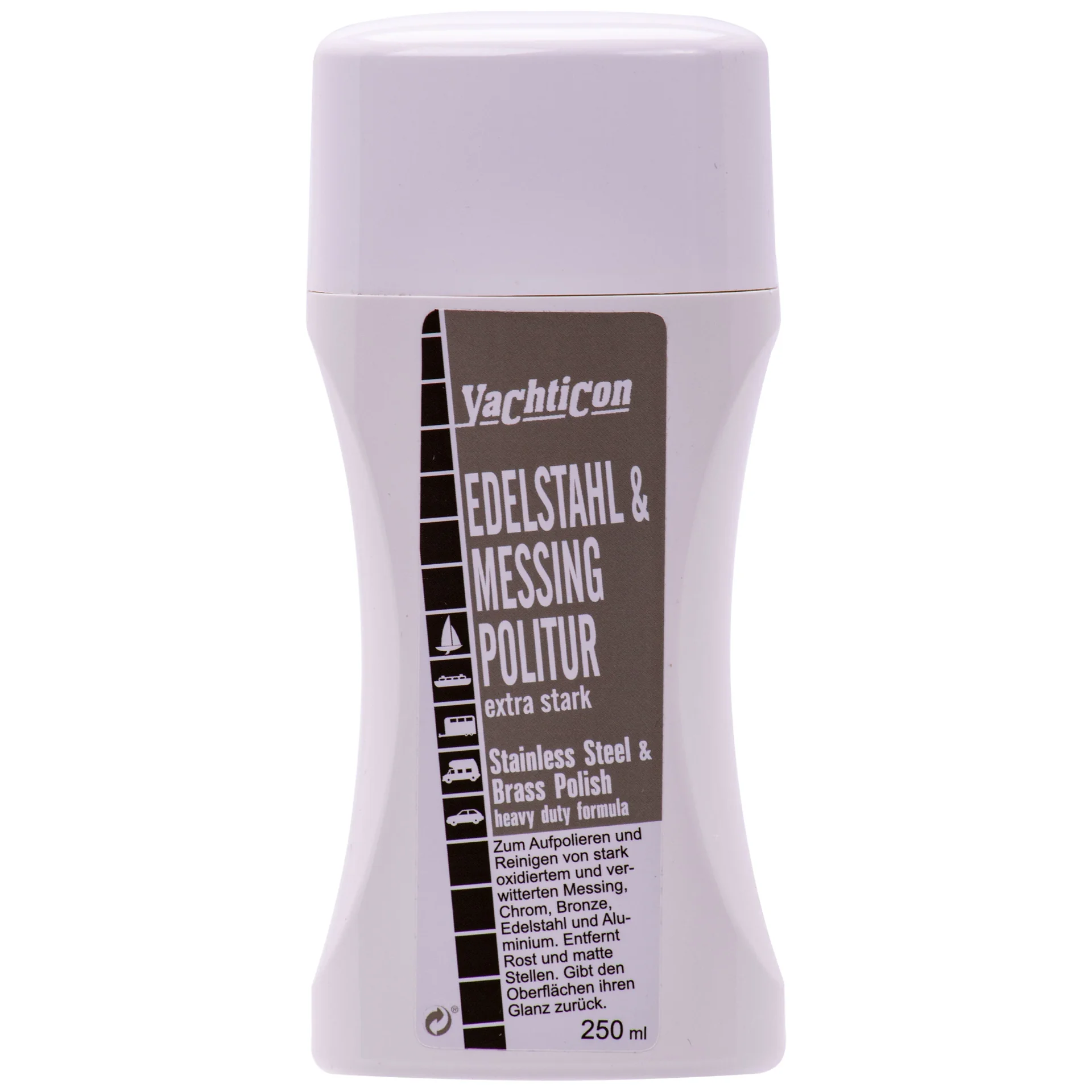 Snas cruach dhosmálta, Snas práis, Glanadh miotail, 250 ml