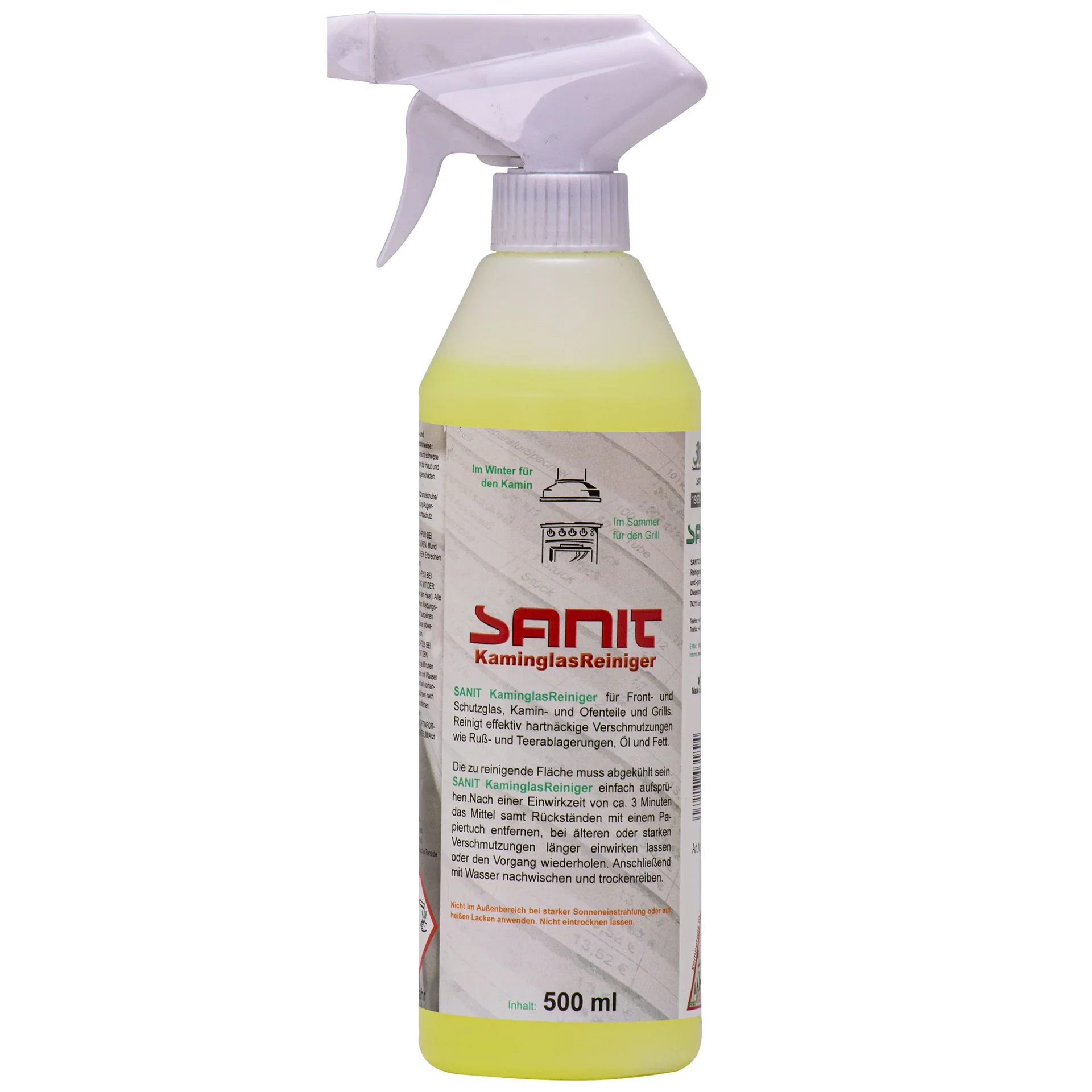 Glanadh gloine simléir, Glanadhán gloine teallaigh, Glanadhán simléir, 500ml