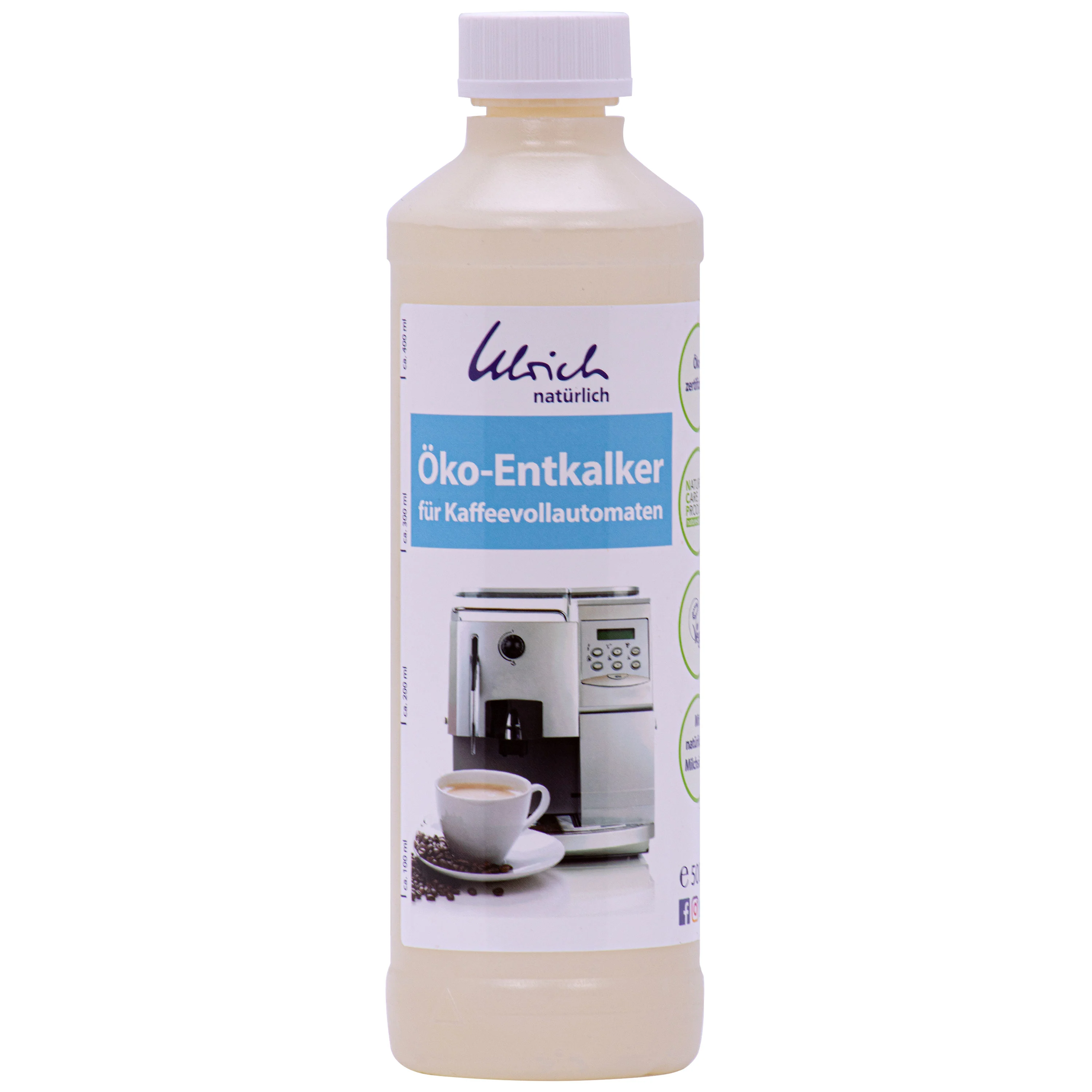 Díscálaitheoir caife, Díscálaitheoir nádúrtha, 500 ml, Glanadh meaisín caife