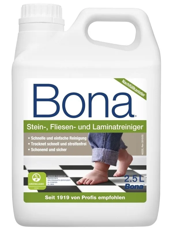 Glanadh Bona, 2.5 Lítear, Glanadh Urláir, Glanadh Tíleanna, Glanadh Lanna, Glanadh Cloch, NF-Kanister f. Spray Mopp