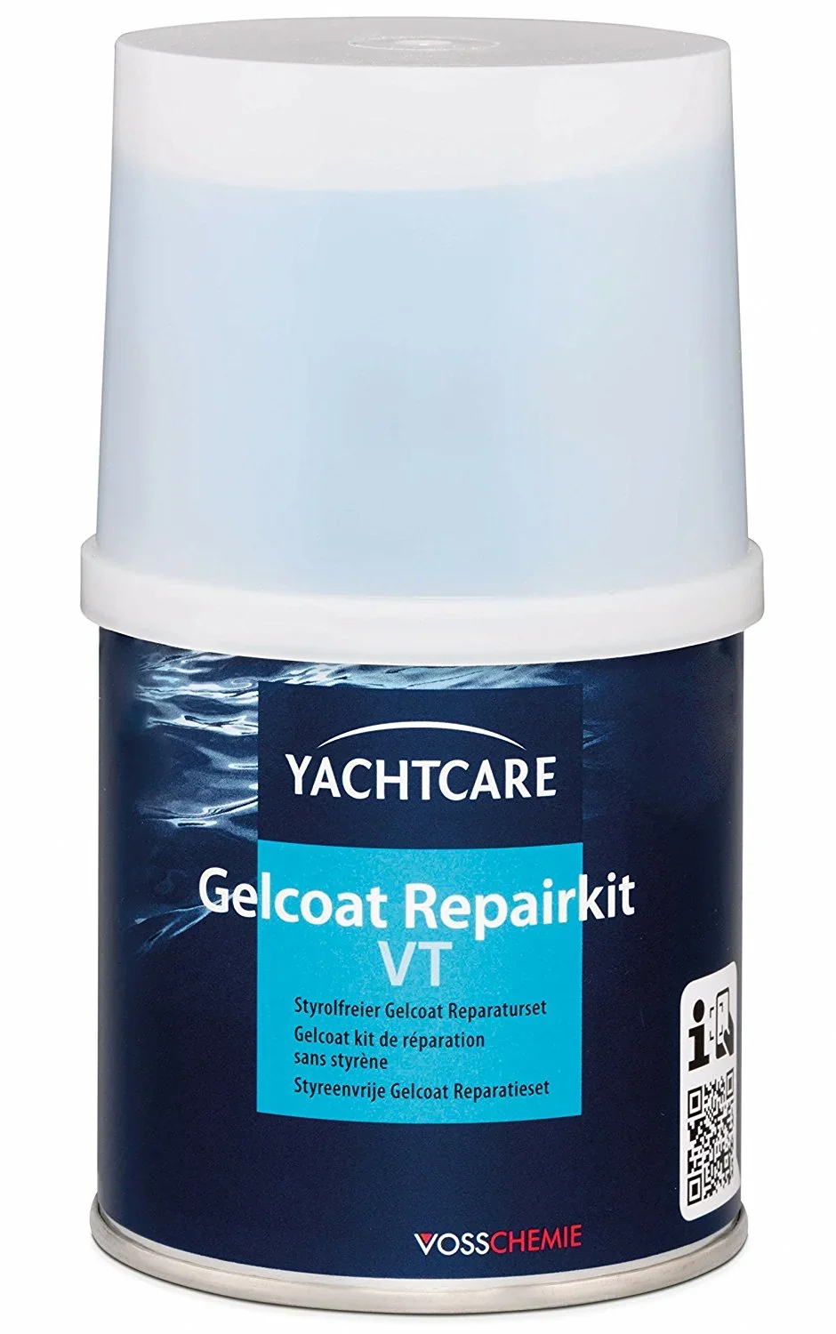 Trealamh Deisiúcháin Gelcoat, Gelcoat RAL 9010, 200g, Bán Íon Gelcoat, Deisiú Gelcoat Bád