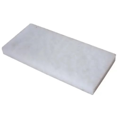 Pads láimhe, Pads glantacháin, Pads urláir, 12 x 25 x 0,6 cm, bán, Córas Padmeister, 1 VPE = 10 Stück