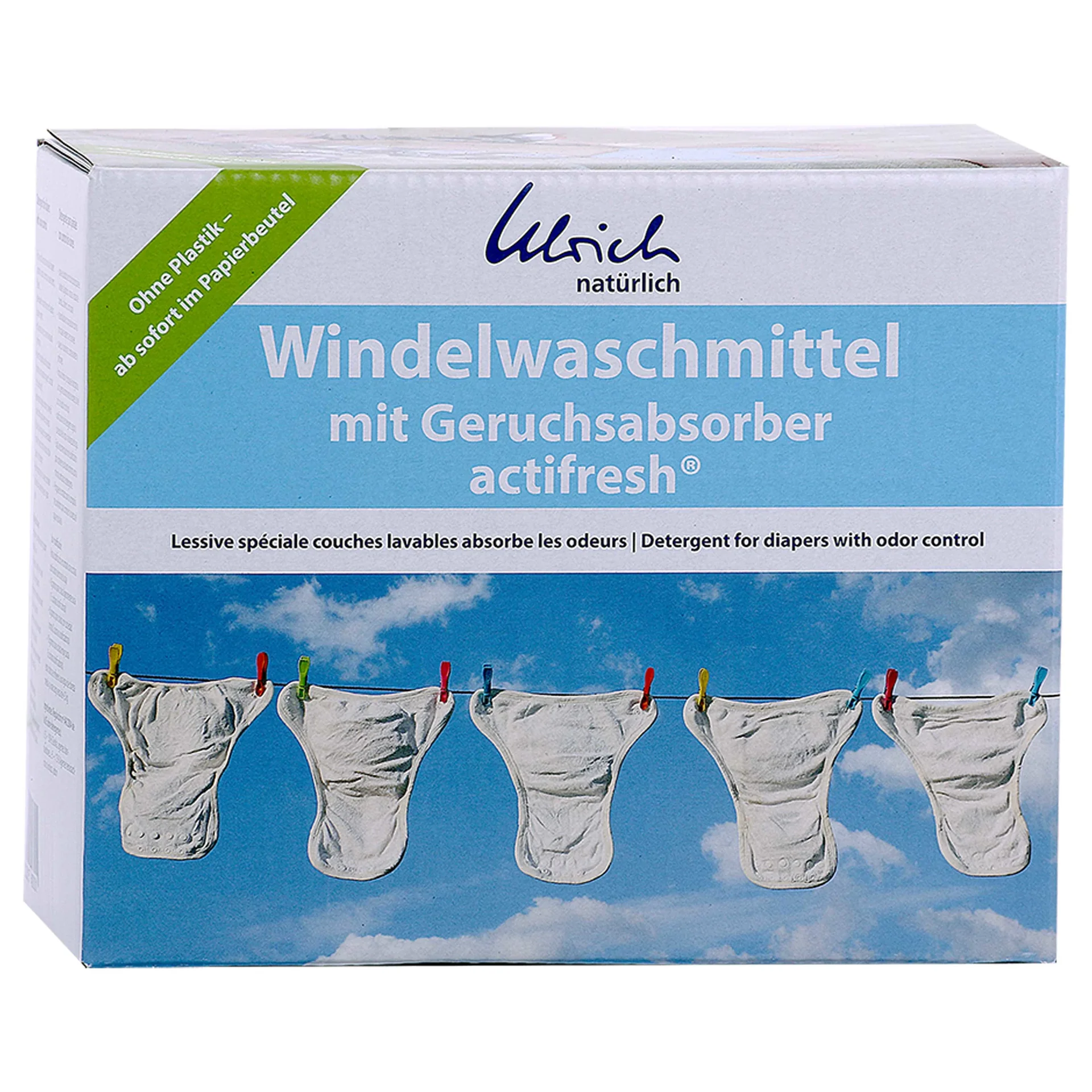 Glantacháin diaper 2 kg, púdar níocháin diaper, níochán leanbh