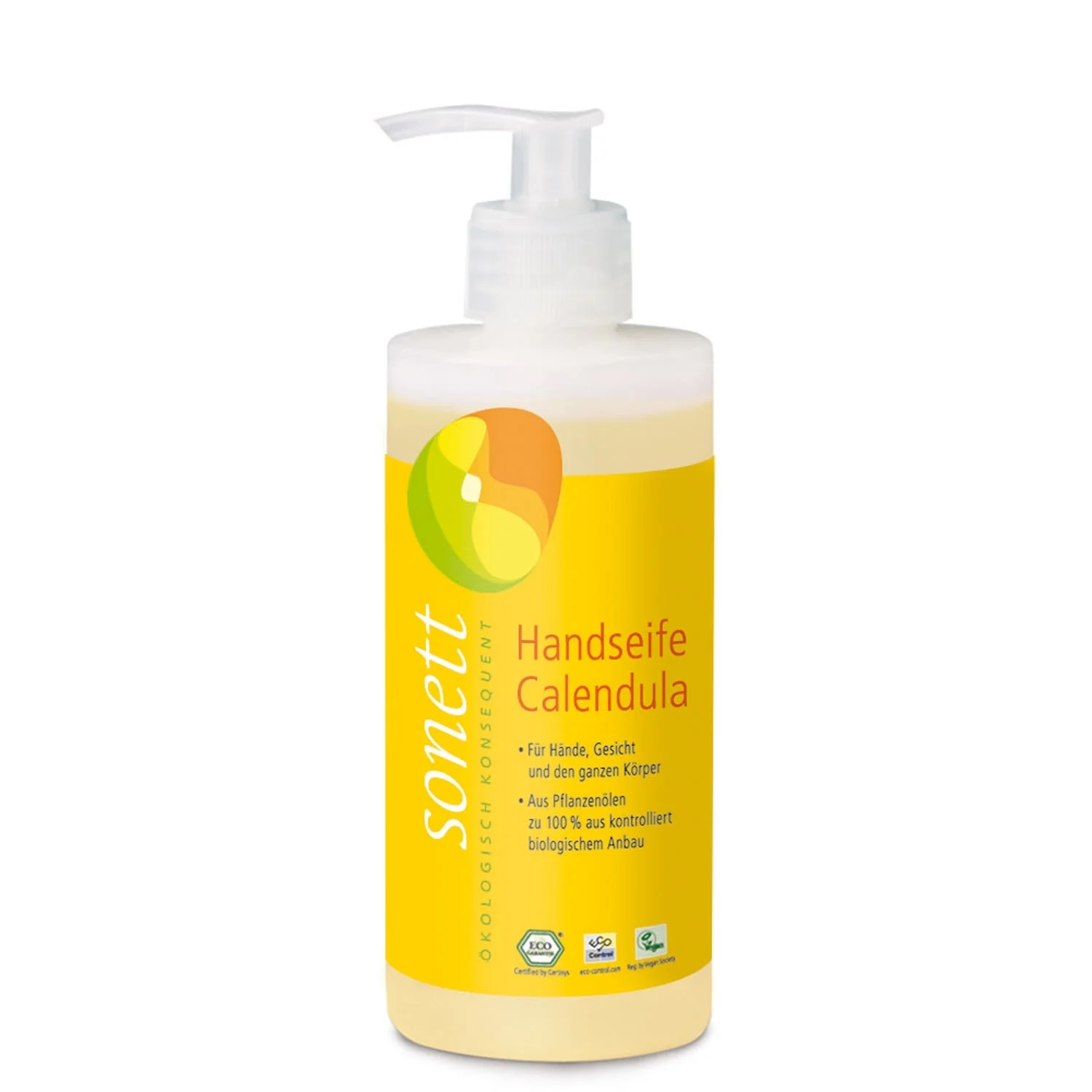 Gallúnach láimhe calendula, 120ml, Gallúnach láimhe nádúrtha, Gallúnach taistil