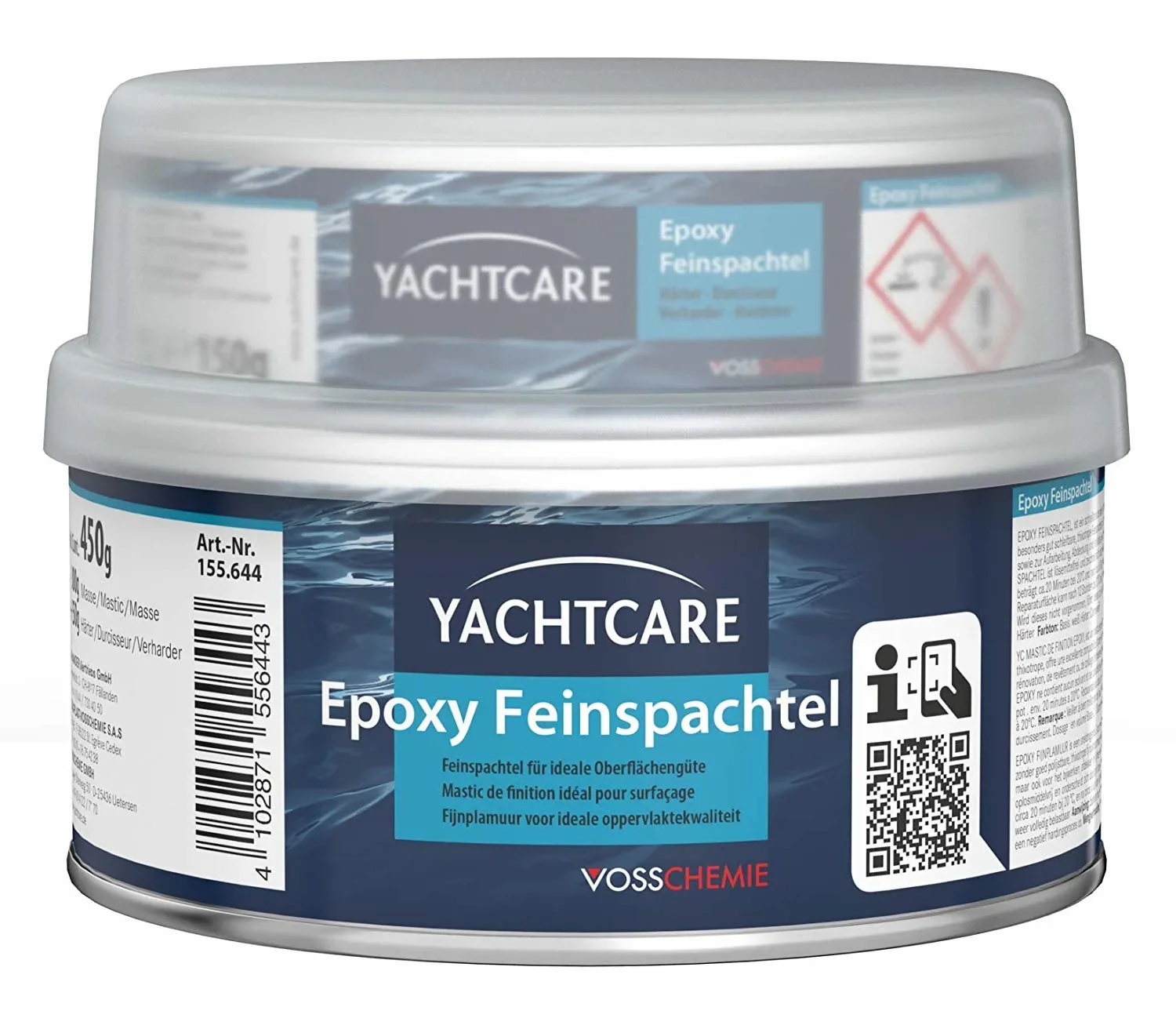 Epoxy filler, Yacht filler, Fine filler, 450 g, Epoxy putty, Boat filler, Marine filler