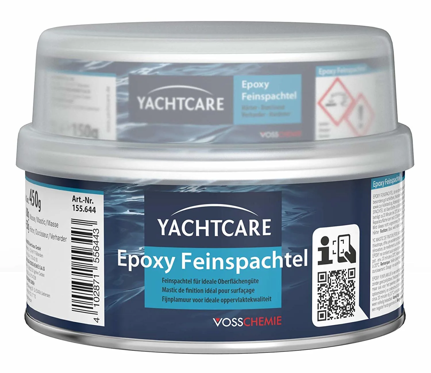 Epoxy filler, Yacht filler, Fine filler, 450 g, Epoxy putty, Boat filler, Marine filler