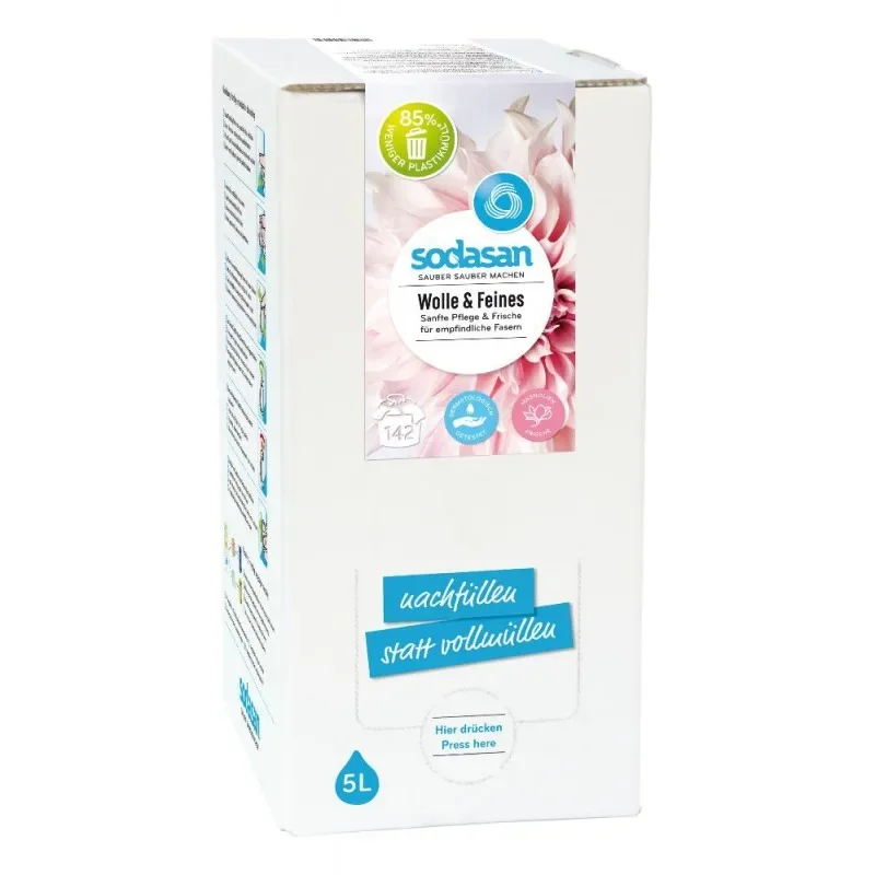 Glanadh olann, Níochán olann, Glantóir leachtach mín 5 Lítear