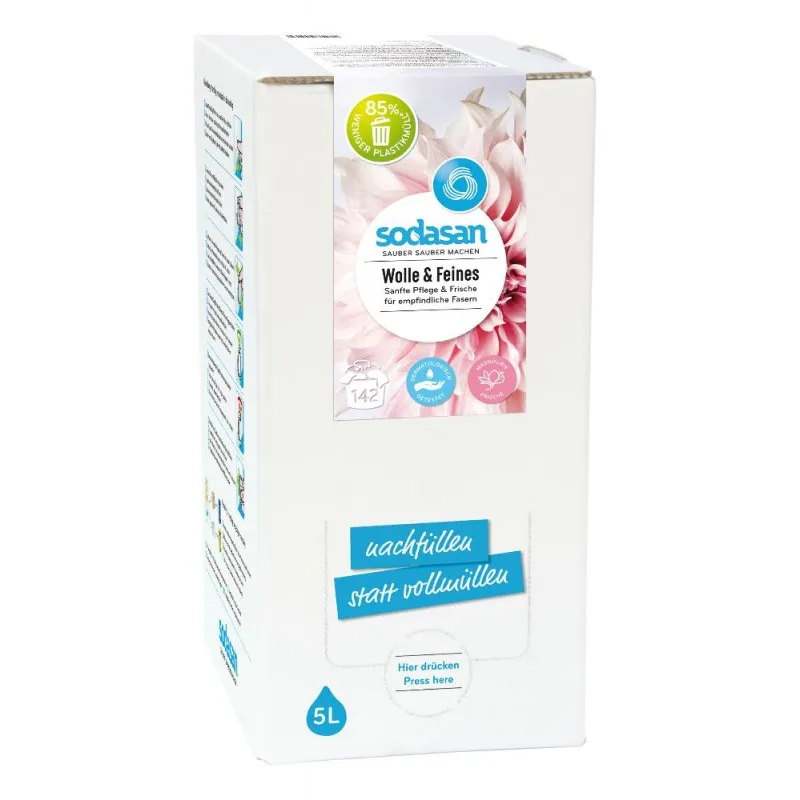 Glanadh olann, Níochán olann, Glantóir leachtach mín 5 Lítear