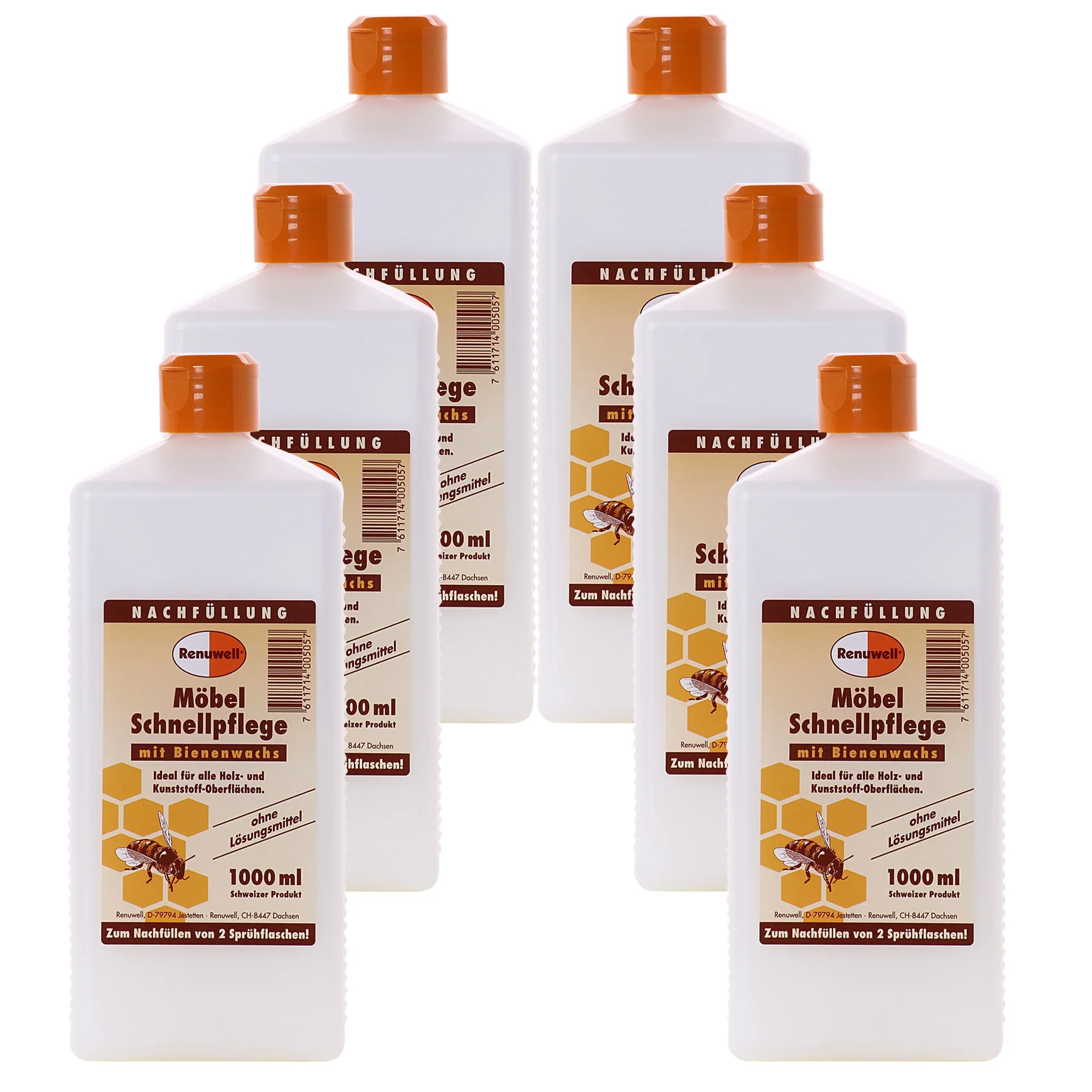 Cúram tapa troscáin RENUWELL, 1 Liter x 6 Flaschen, Glanadh troscáin