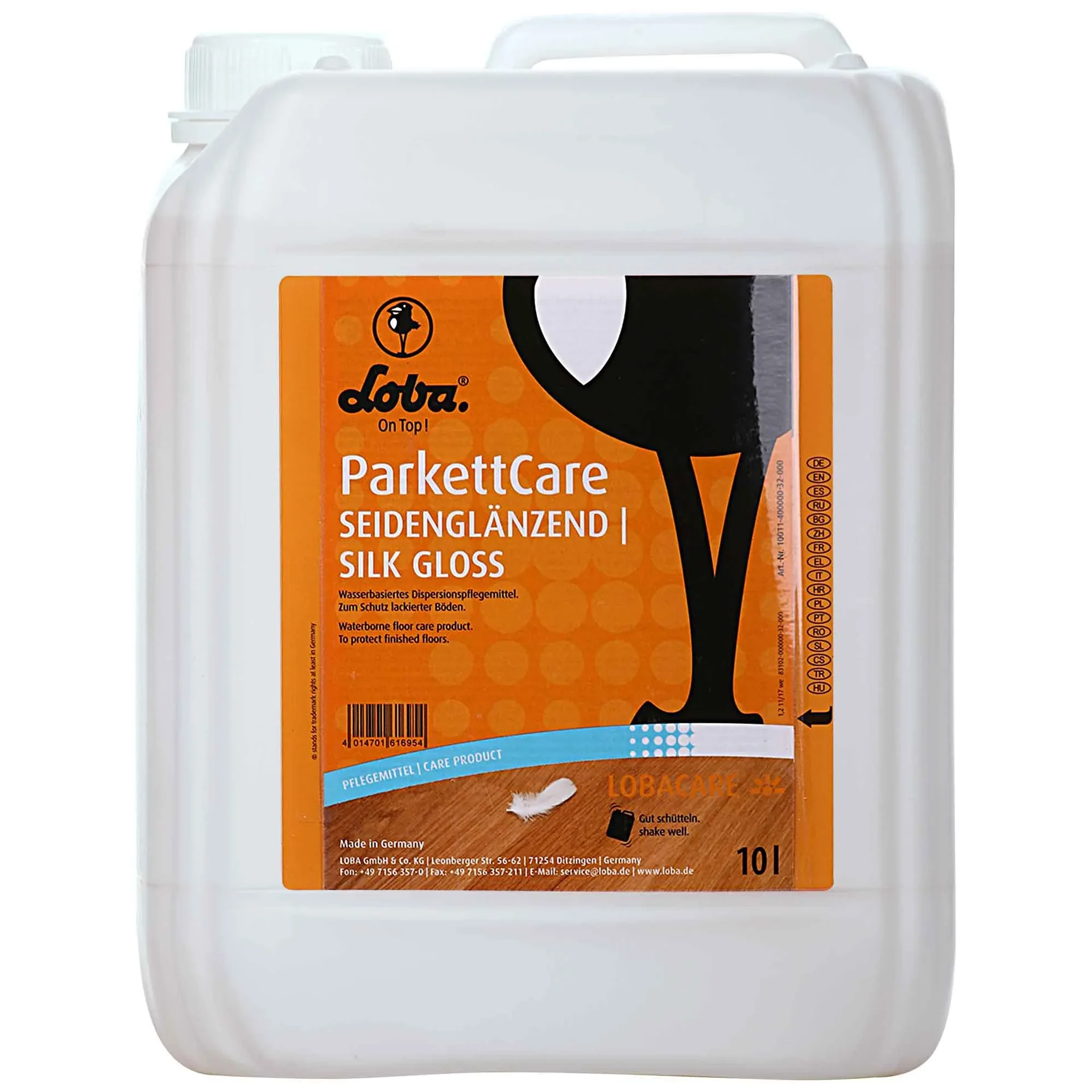 Cúram páircéad 10 Liter, Seid páircéad, Snas páircéad