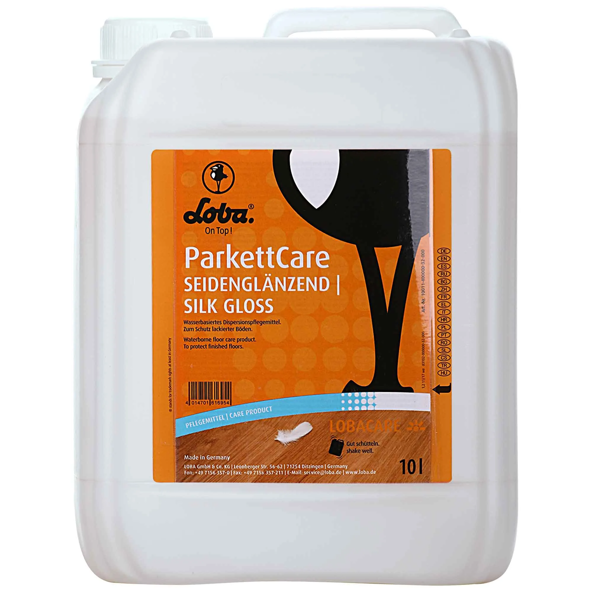 Cúram páircéad 10 Liter, Seid páircéad, Snas páircéad