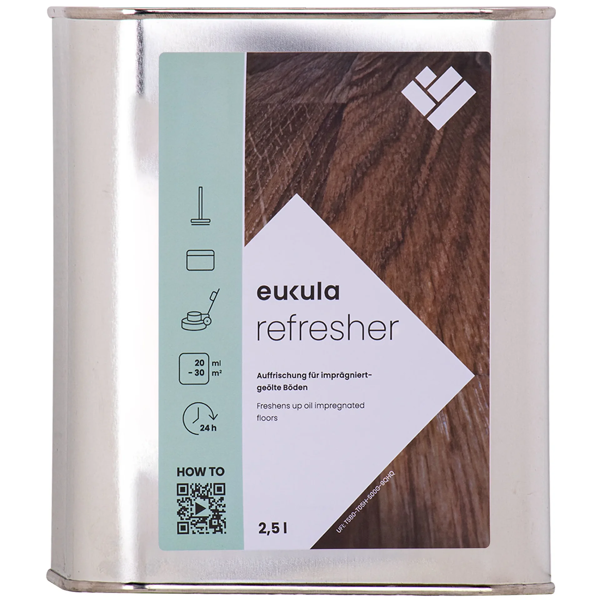 Athnuachan urláir adhmaid 2,5 lítear, cúram urláir adhmaid, glantóir urláir adhmaid