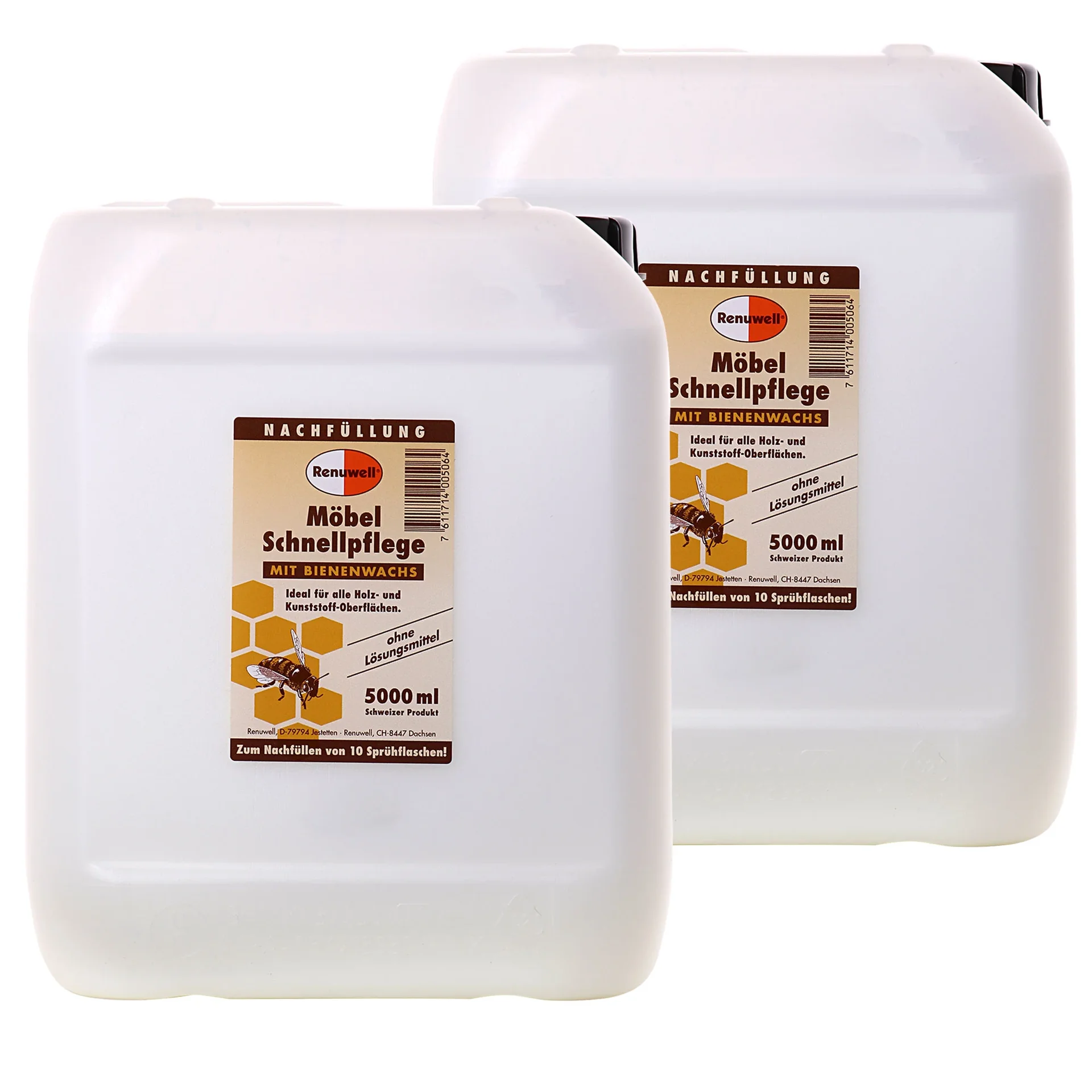 Cúram tapa troscáin, Glanadh troscáin, Snas troscáin, 5 L x 2, Cúram troscáin adhmaid