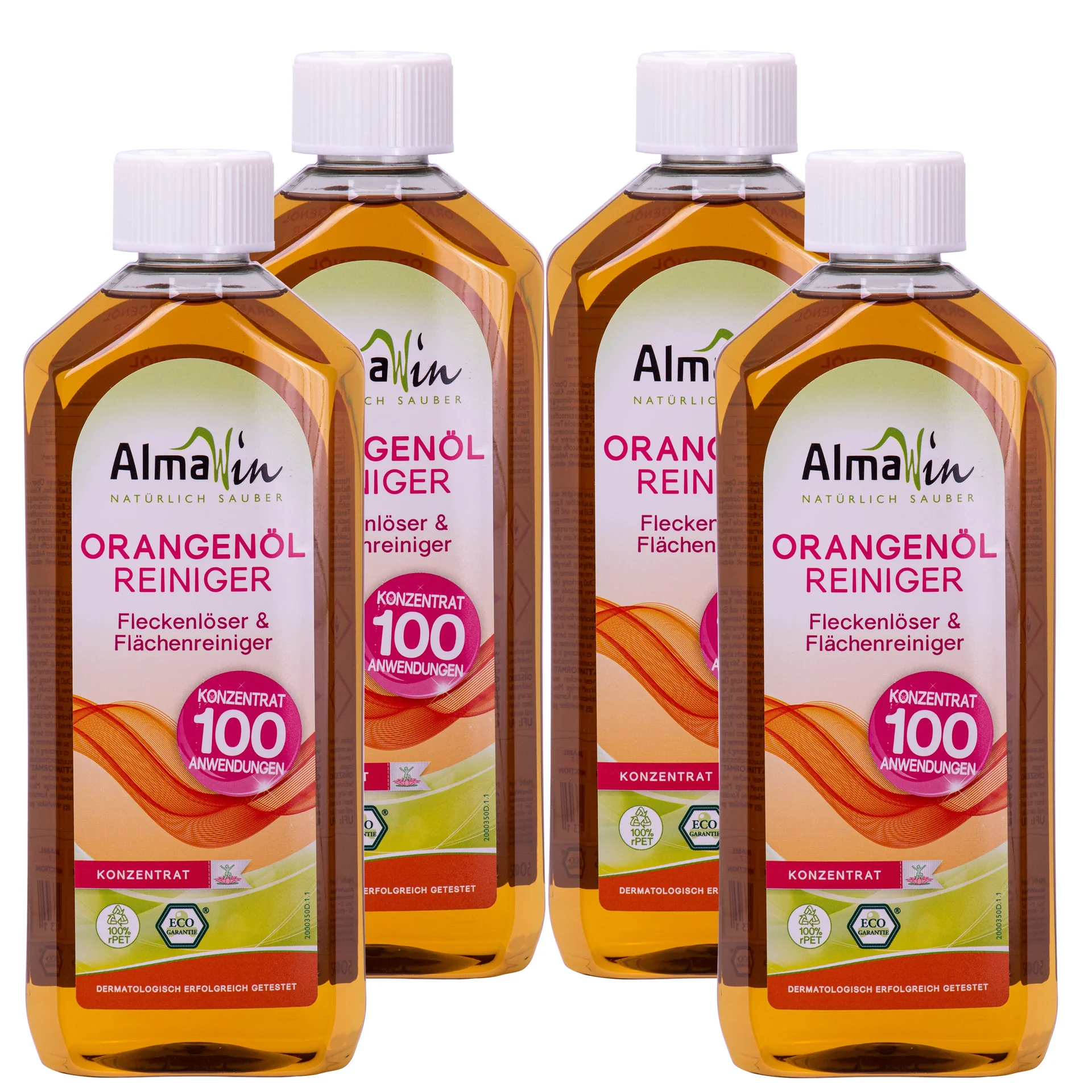 Glantóir oráiste, Glantóir tiubhaithe, Glantóir tí, 500 ml x 4 Flaschen Konzentrat