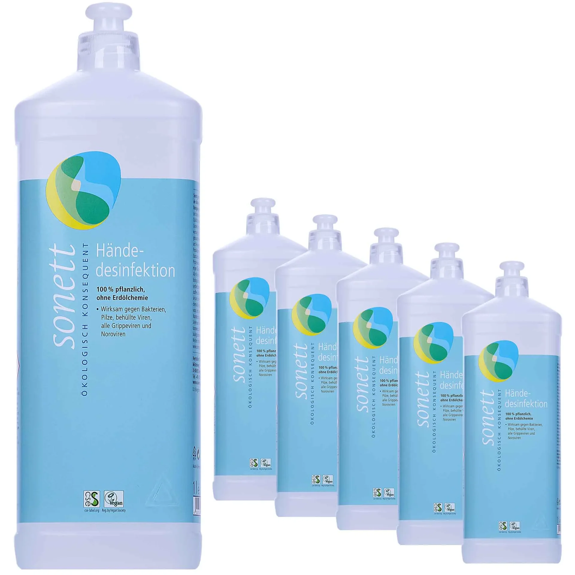 Díghalrán láimhe 6 x 1 lítear, Díghalrú láimhe, Sláinteachas láimhe