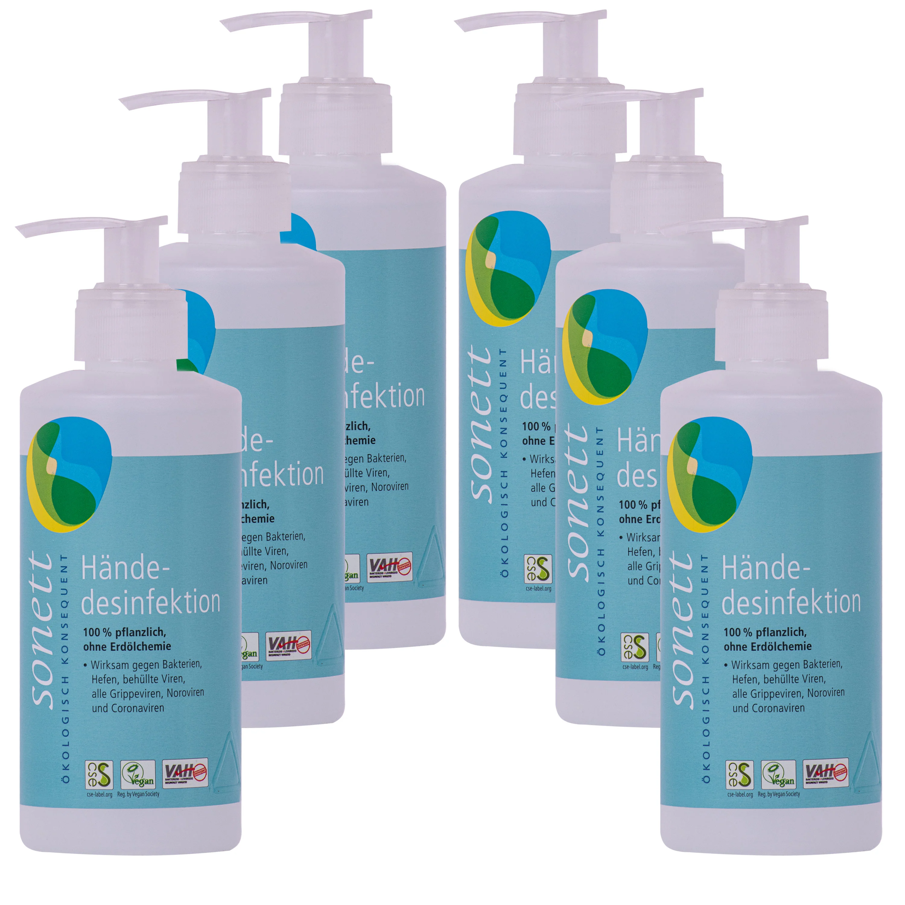 Díghalrú láimhe, Díghalrán láimhe, Sláinteachas láimhe, 6 x 300ml Spender