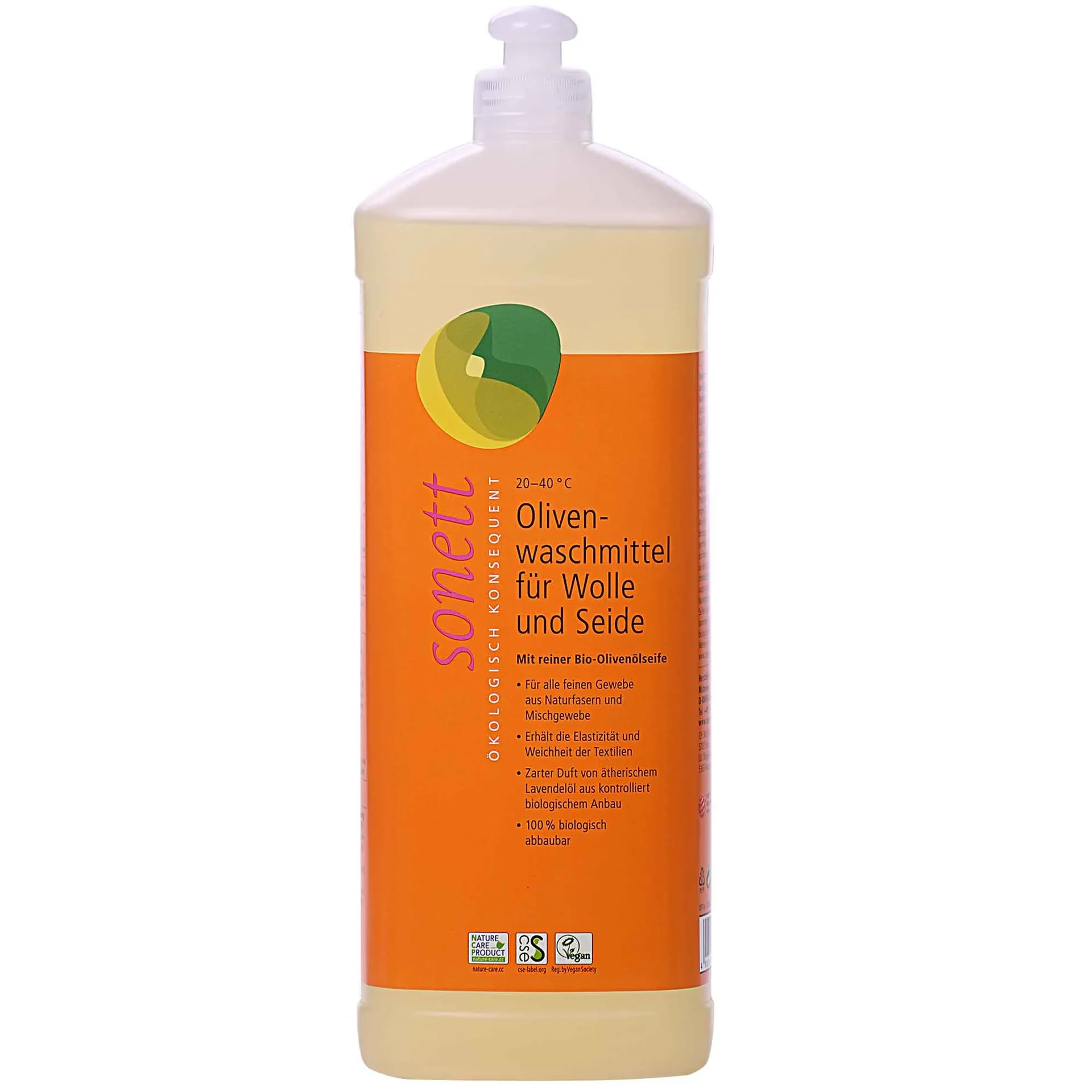 Glanadh olann agus síoda, Níochán olann, Glantach olóige le haghaidh olann, 2 x 1L